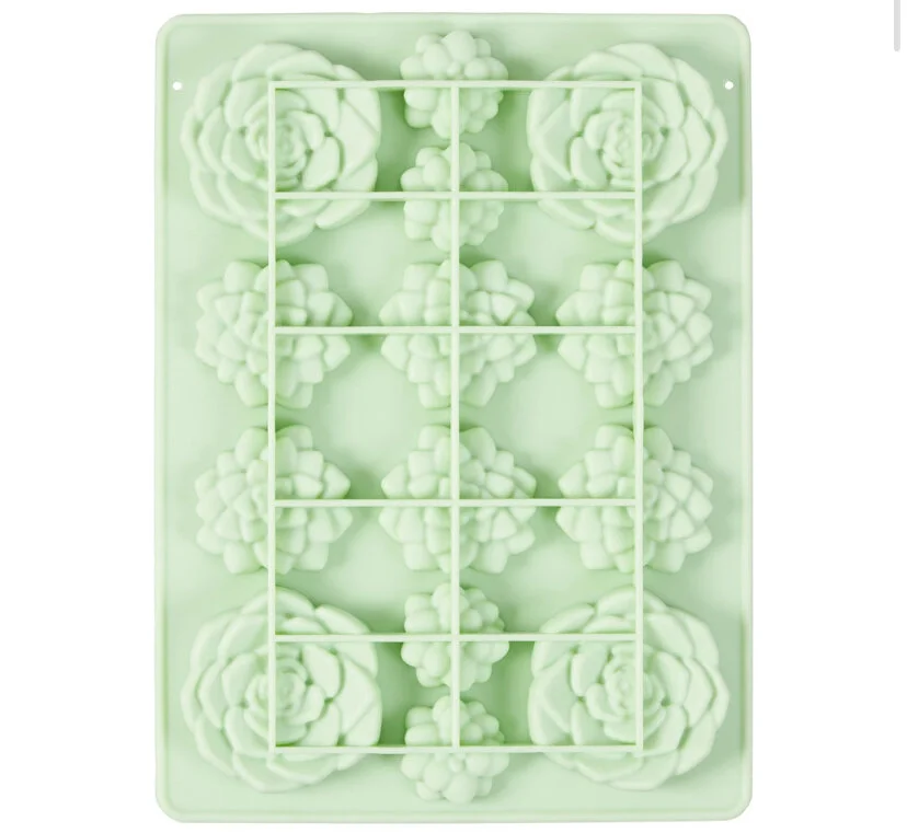 Succulents Silicone Candy Mold, 14-Cavity  Every Baking Moment