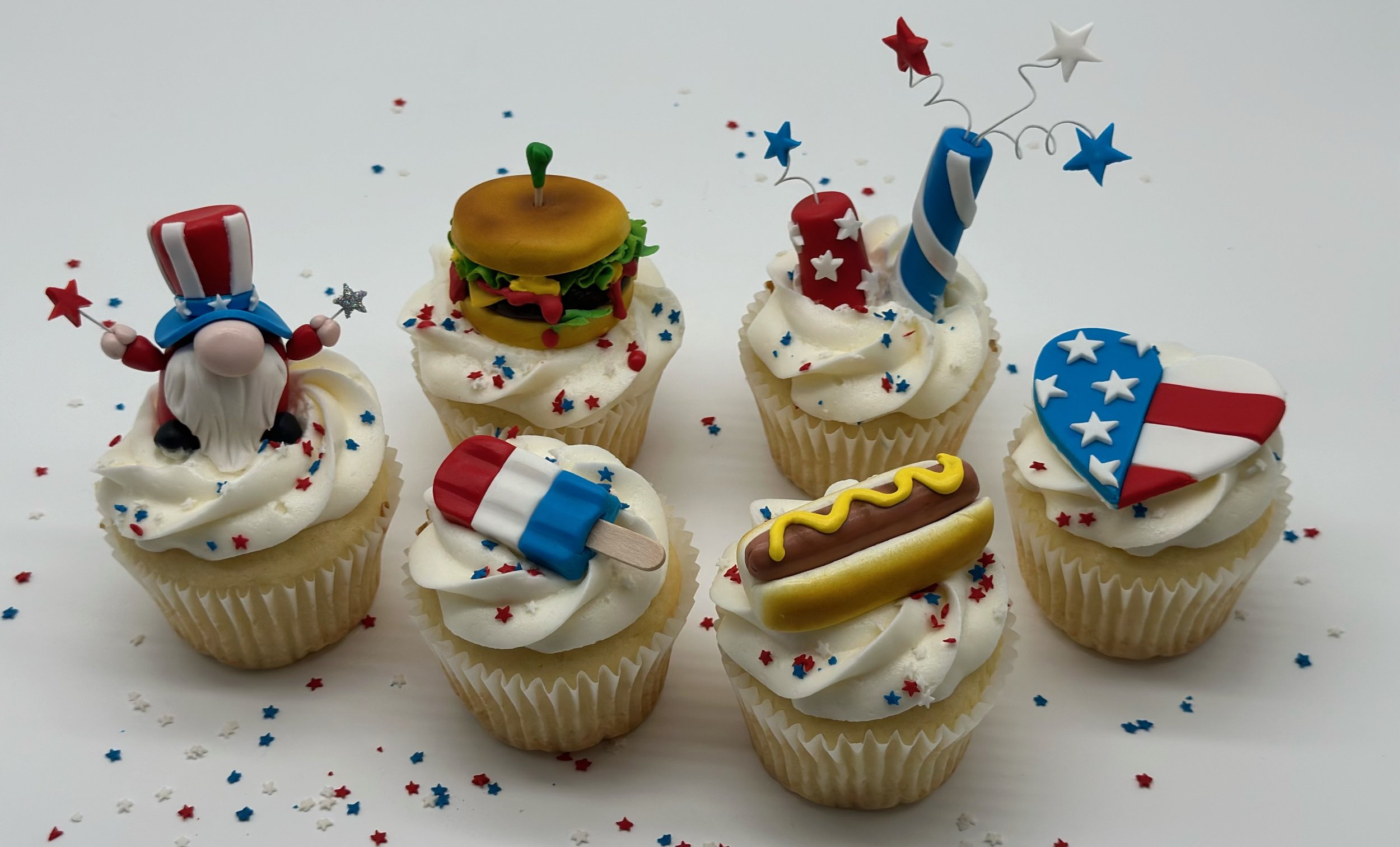 Stars and Stripes Cupcake Topper Class