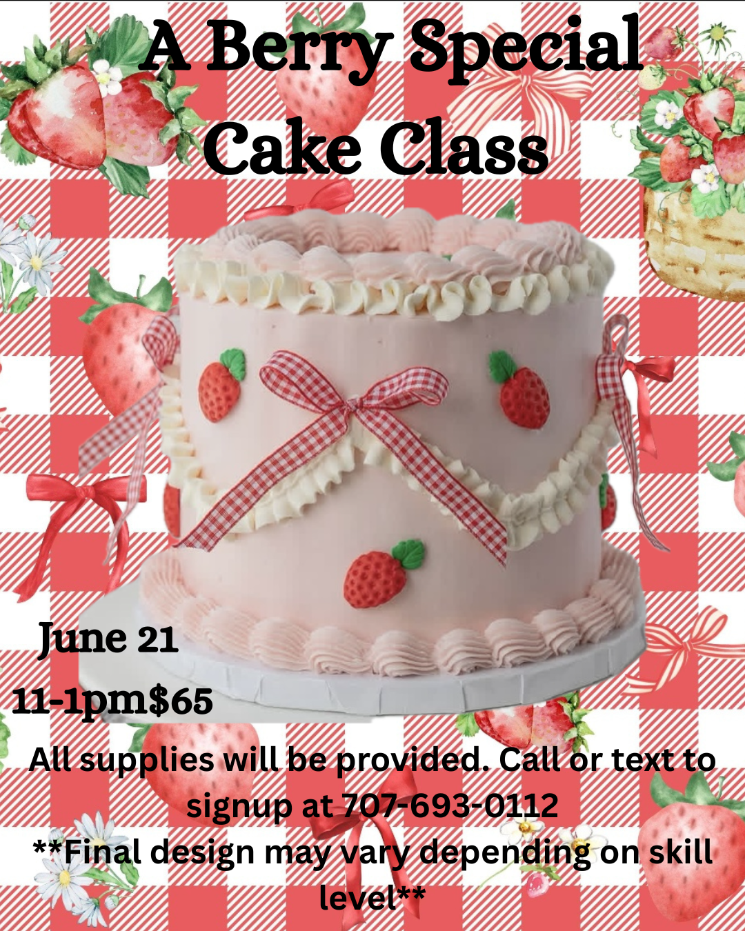 A Berry Special Cake Class