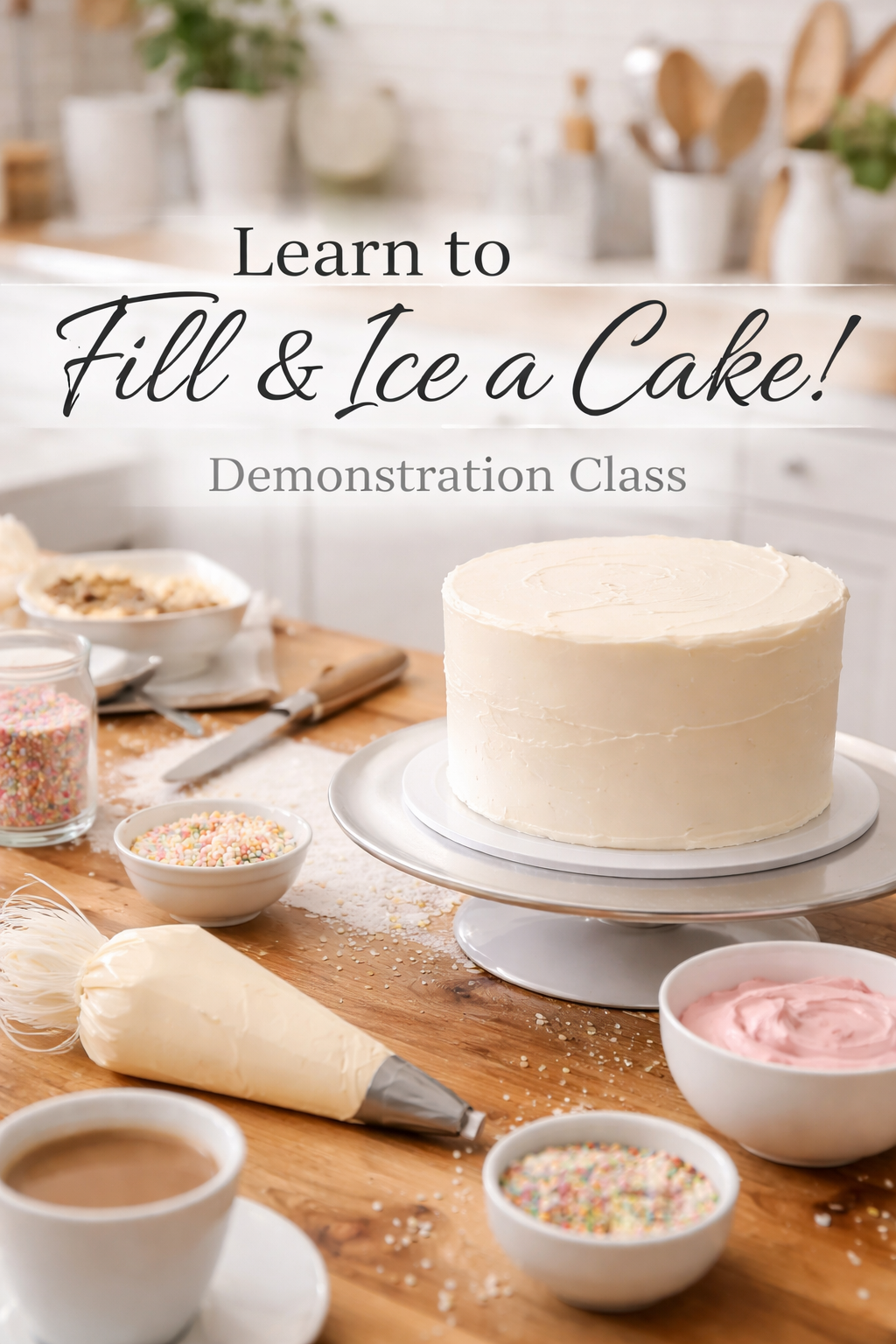 Learn to Fill and Ice a Cake!