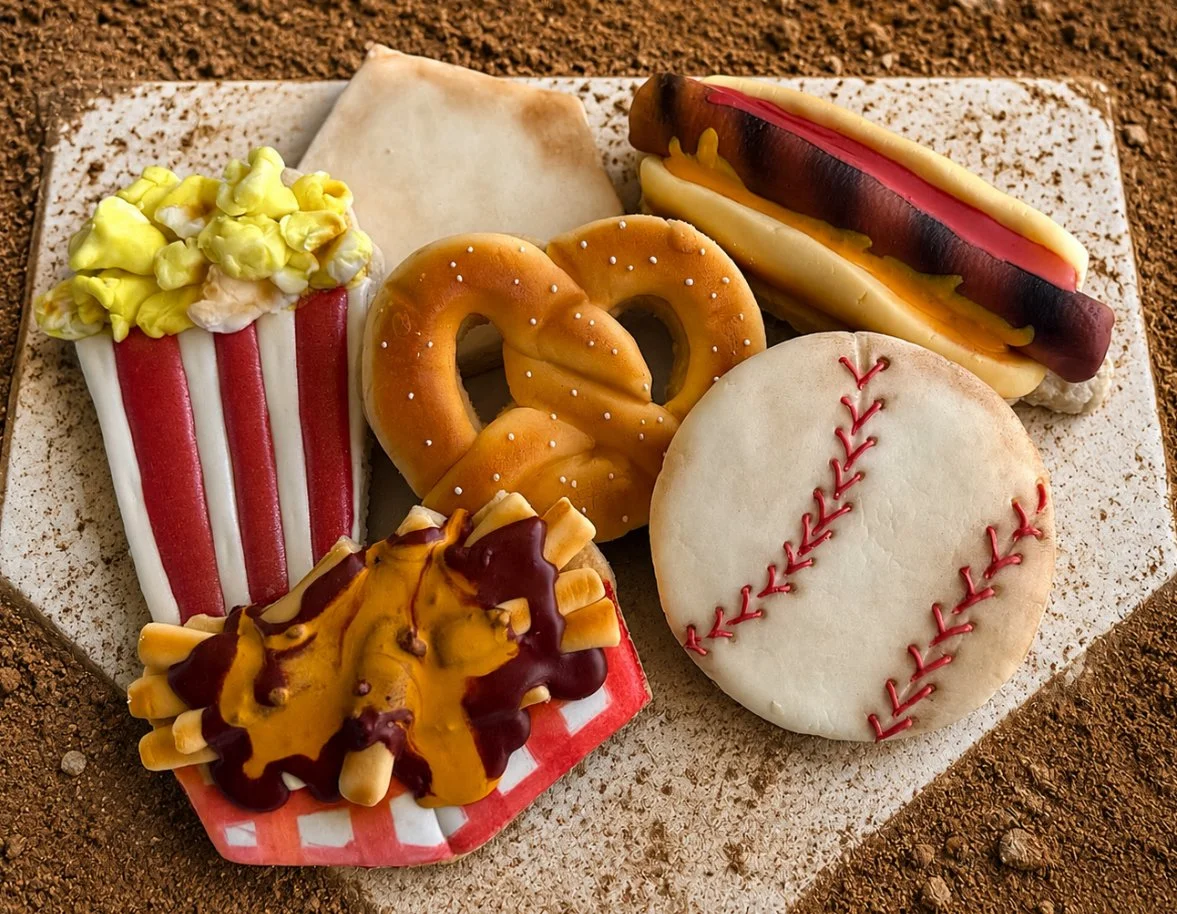 Take Me Out To the Ballgame Rolled Buttercream Cookie Class