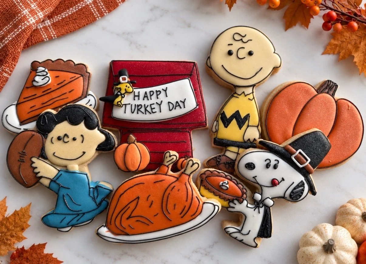 🍂 A Charlie Brown Thanksgiving Cookie Decorating Class 🍂