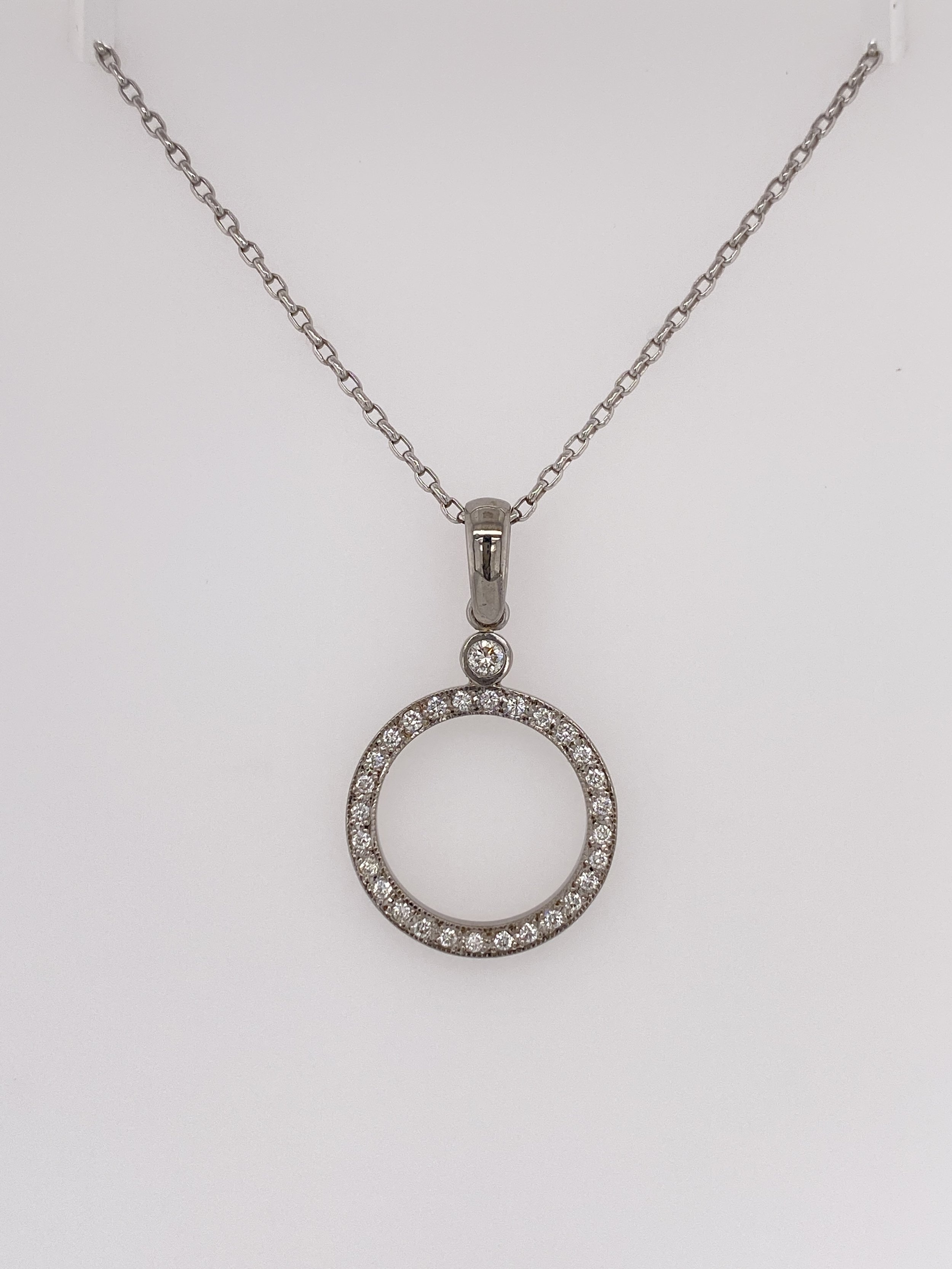 Circular Diamond Pendant