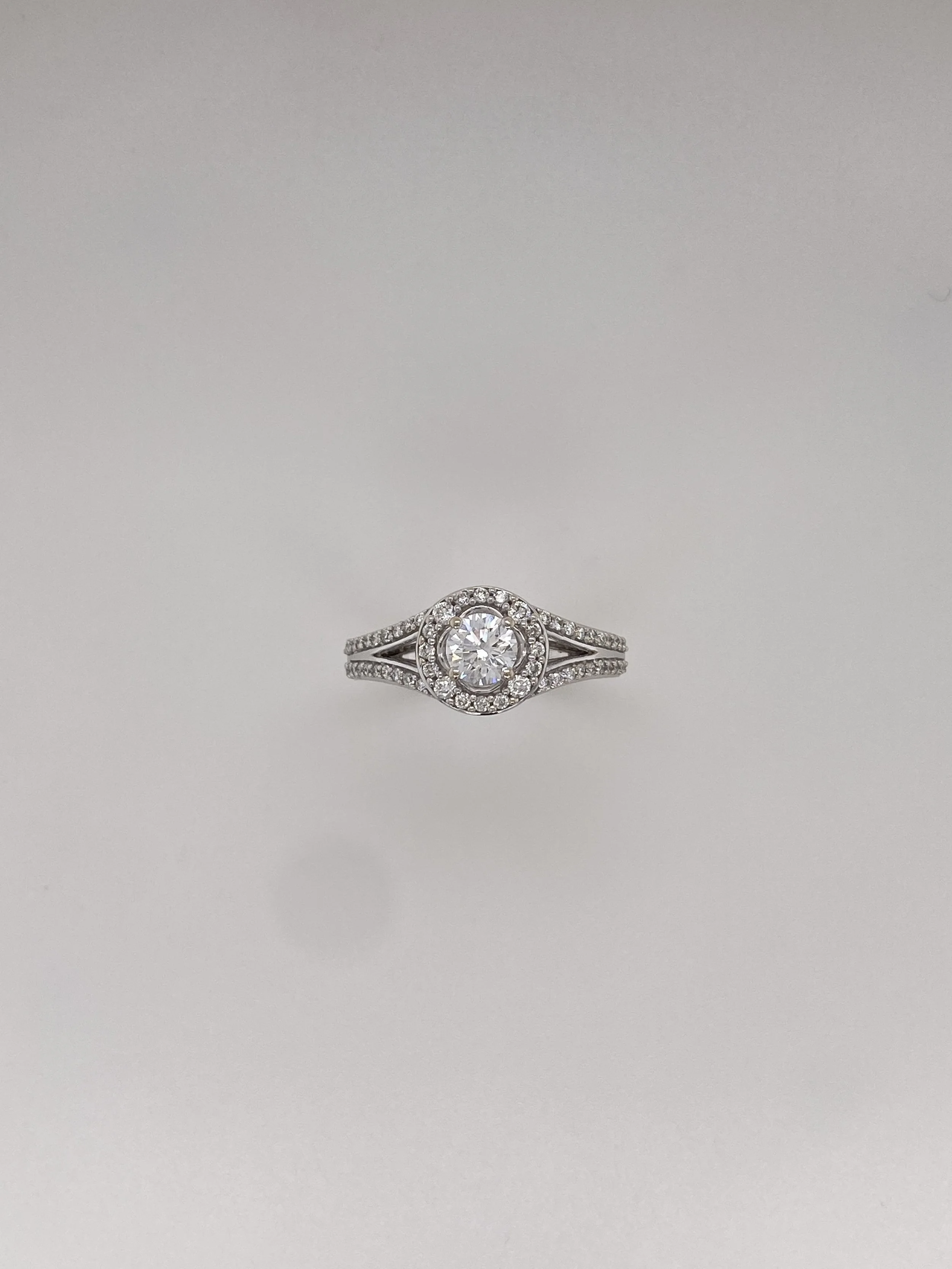 White Gold Diamond Cluster Ring