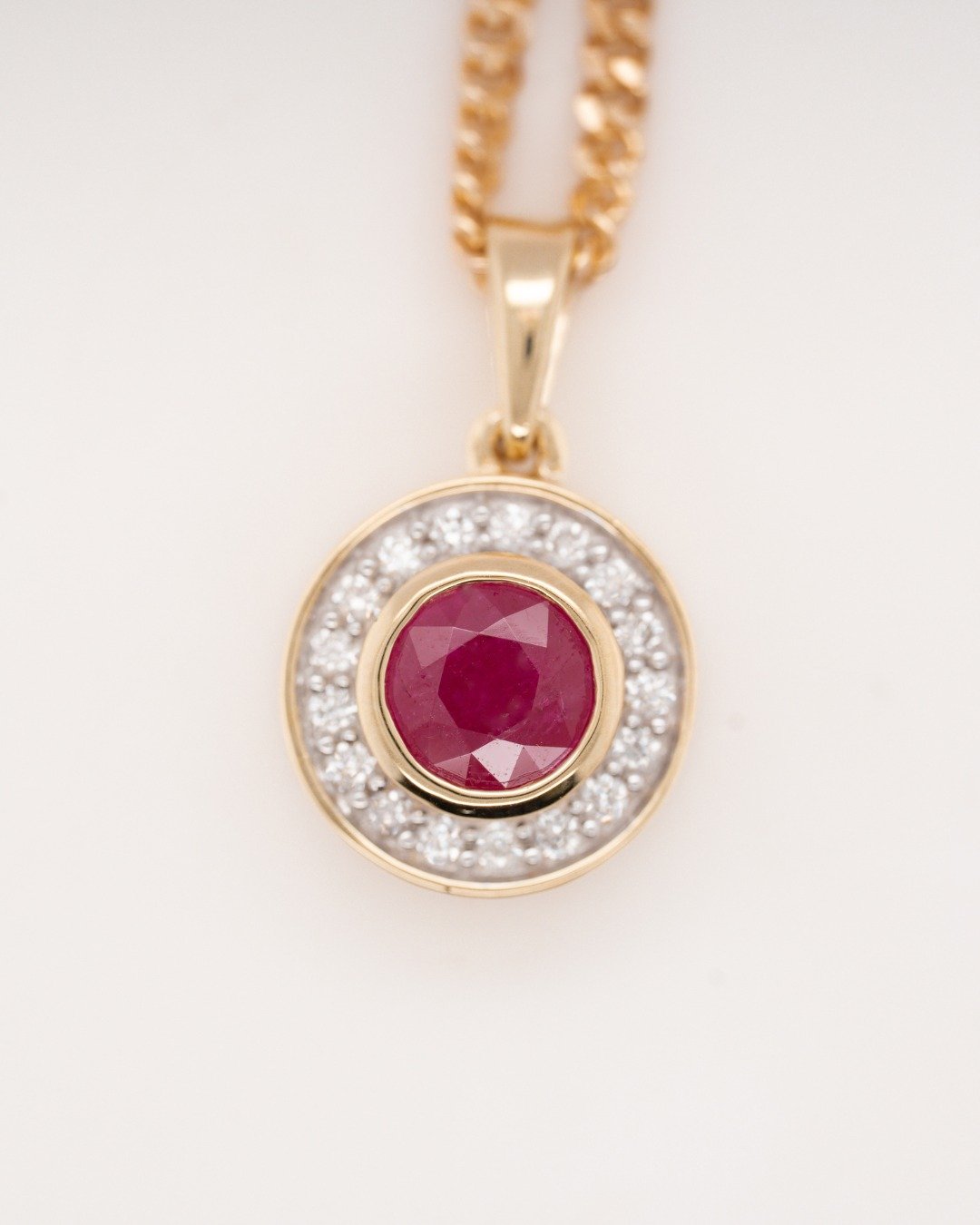 There&rsquo;s a feeling you get when a piece of jewellery just makes sense for you.

Ruby has long symbolised love and strength, and with a halo of diamonds, it becomes something undeniably special.

If a piece like this speaks to you, we would love 