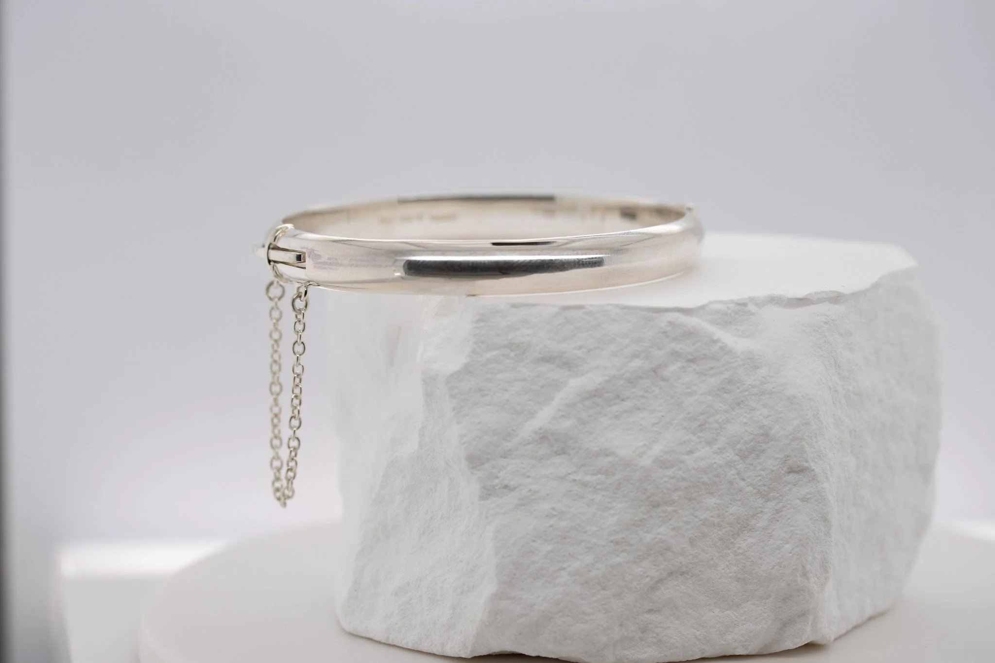 Sterling Silver Hinged Bangle