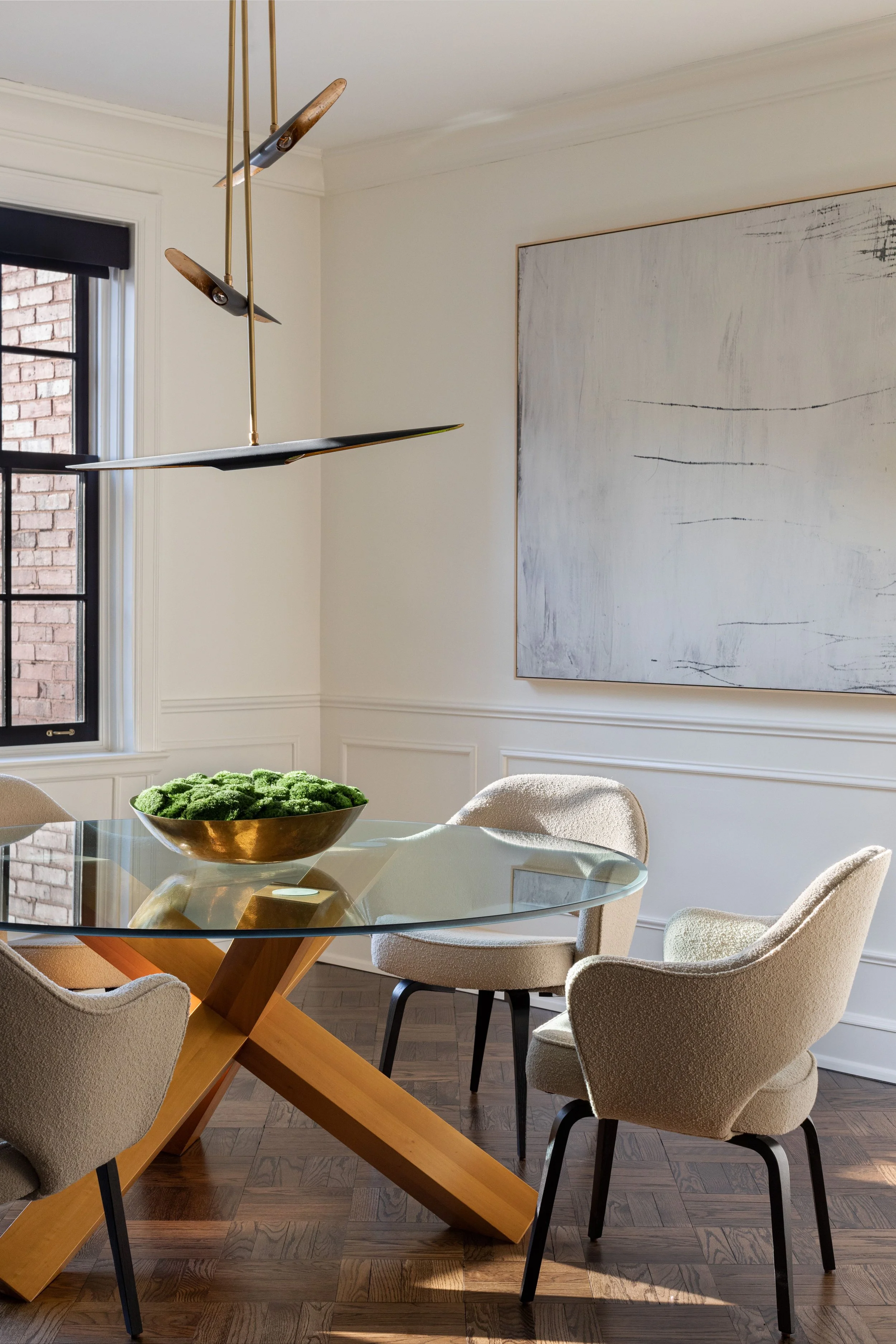 A dining room featuring residential interior design services