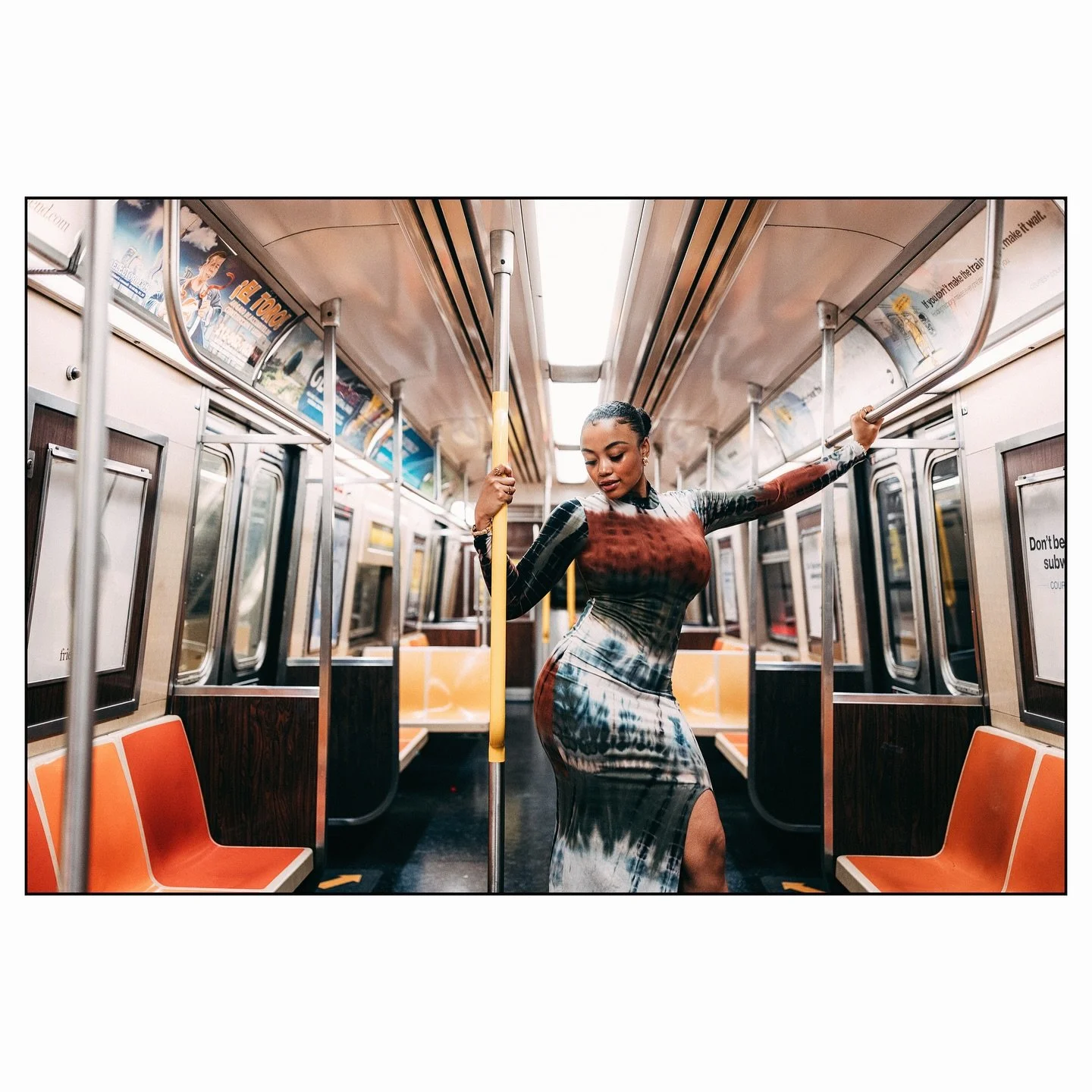 Never stop learning &mdash; even if it means taking it underground. Grateful for the inspiration and motivation @underground_nyc as well as the amazing model @taylor.banner 
.
.
.
#nycsubwayart #undergroundnycworkshop #nycphotoshoot