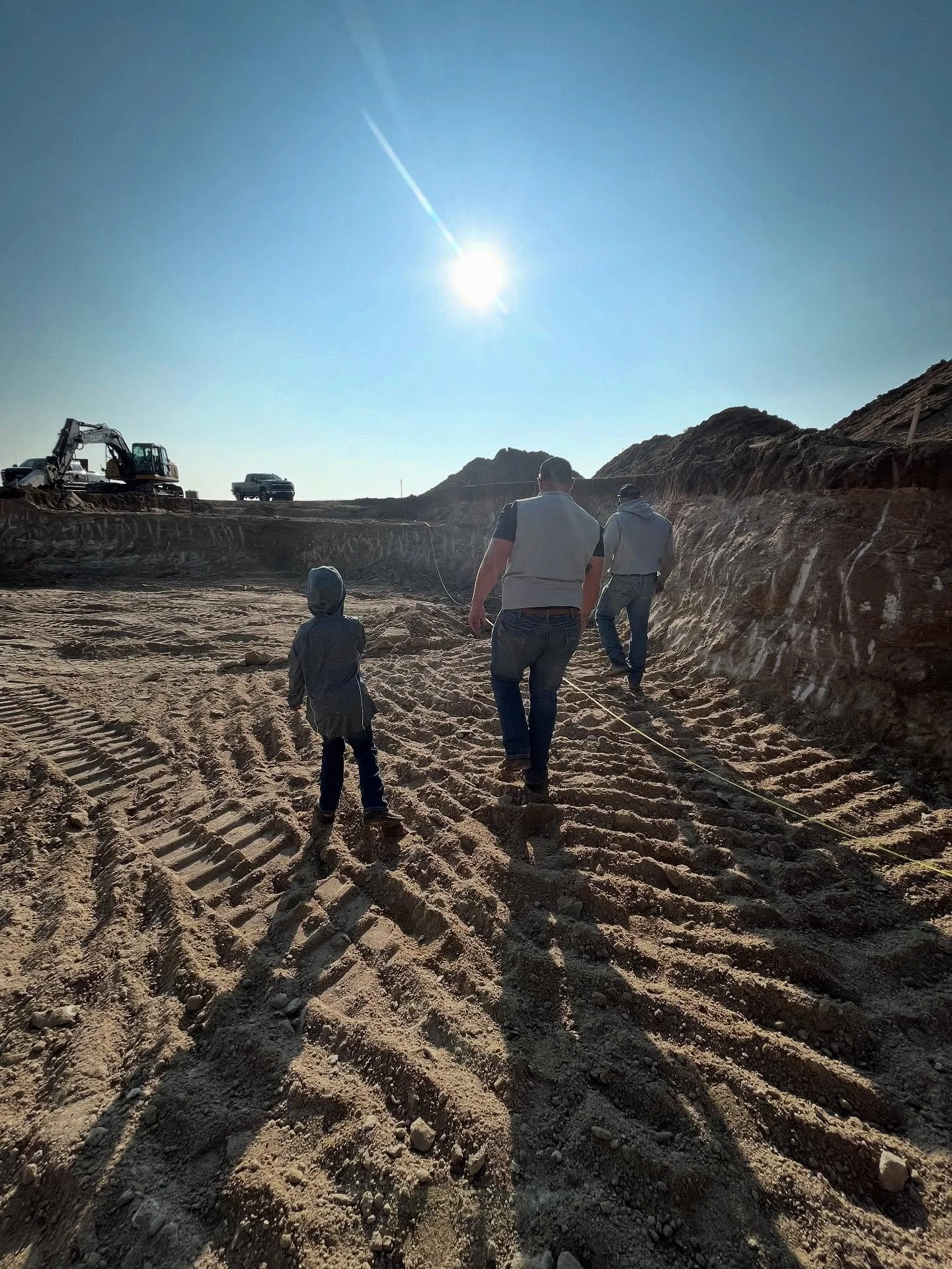 Family Saturday site visits! 
Checking in on the excavation for not just one, but two new homes today. Always exciting to see the very first stages of a dream taking shape!

#FamilyBusiness #NewHomeBuild #ColoradoCustomHomes #Groundwork#elbertcounty 