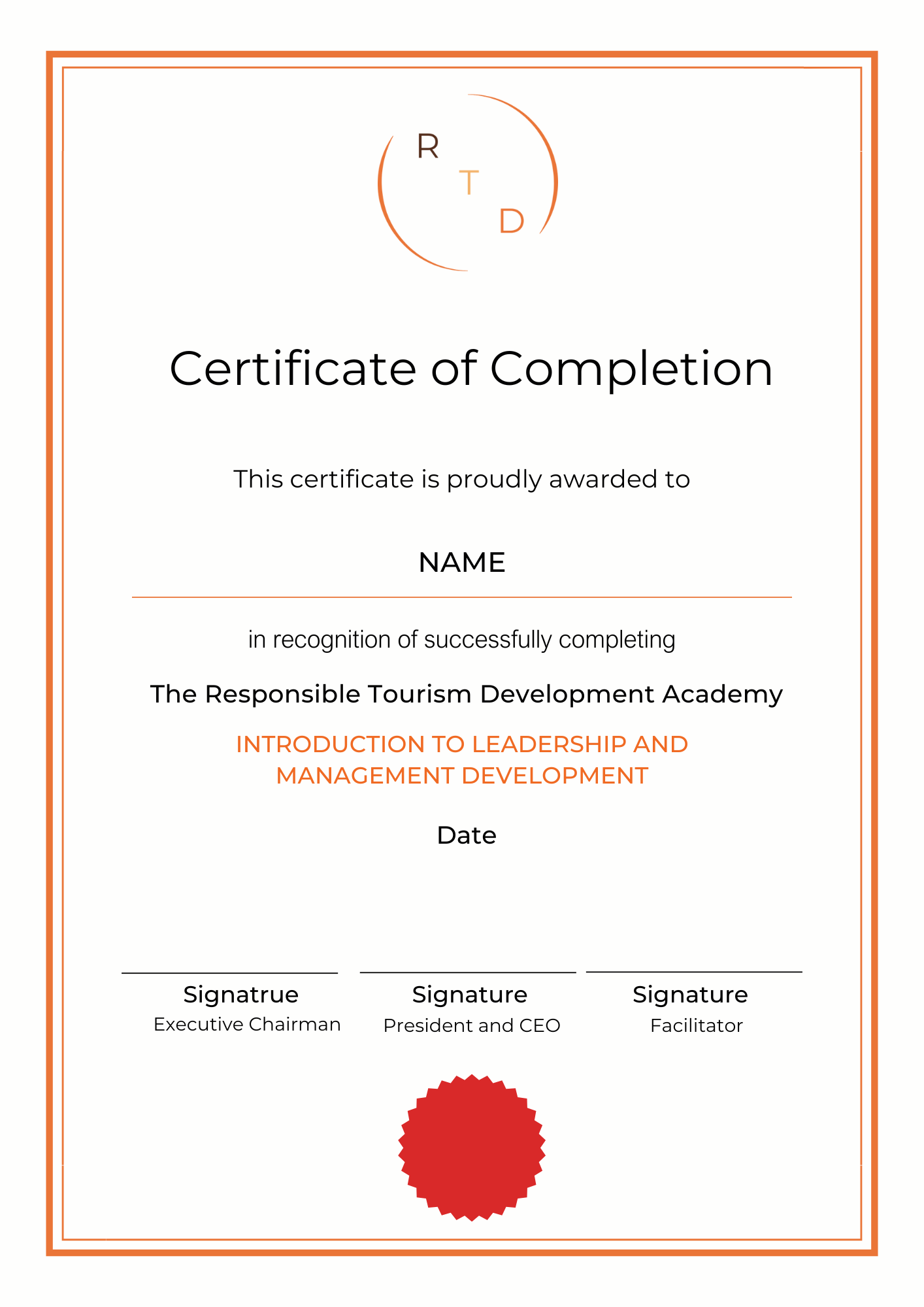 Book Now Original — RTDA