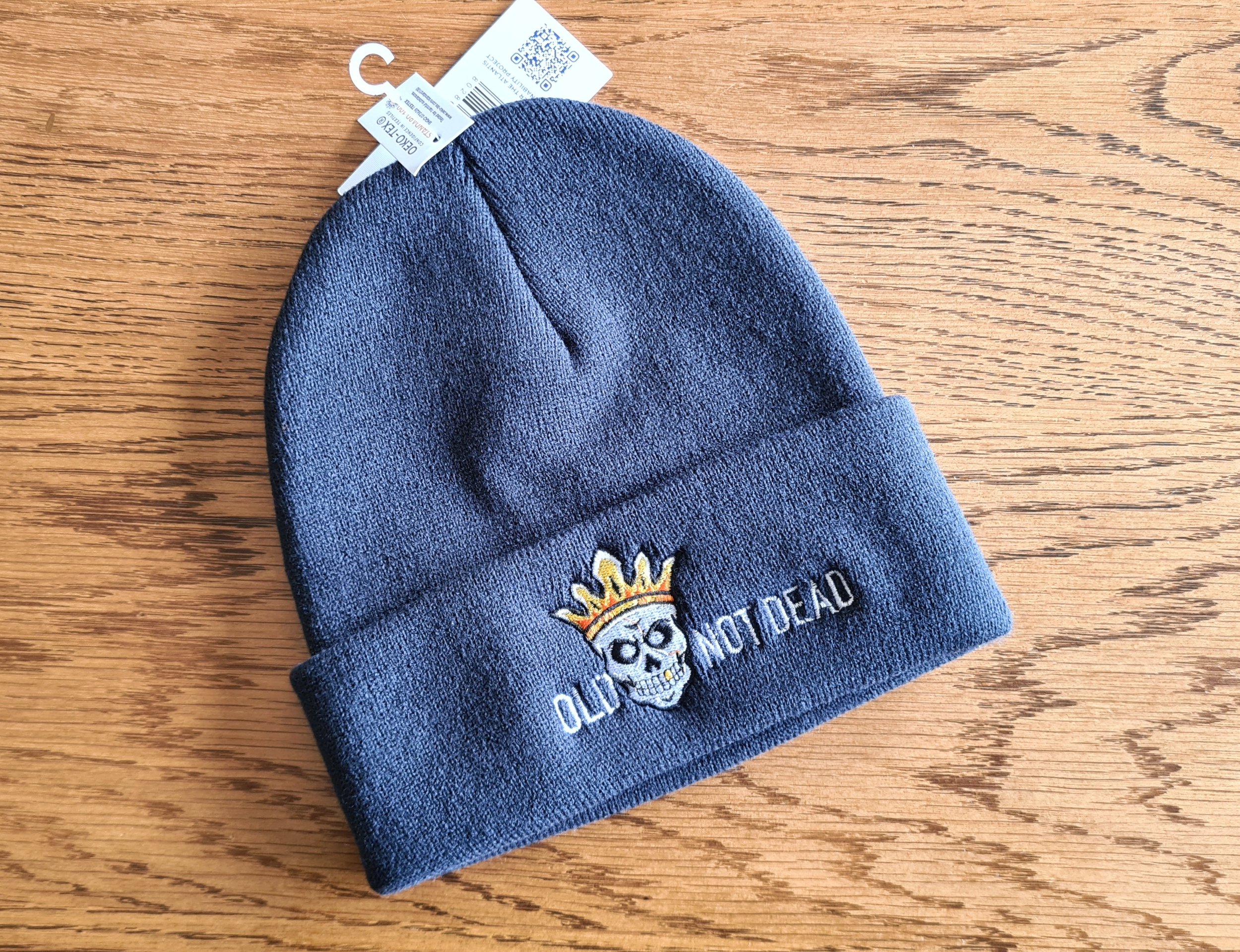 Beanie - Navy Blue Old Not Dead Beanie. Old Not Dead Logo Embroidered.