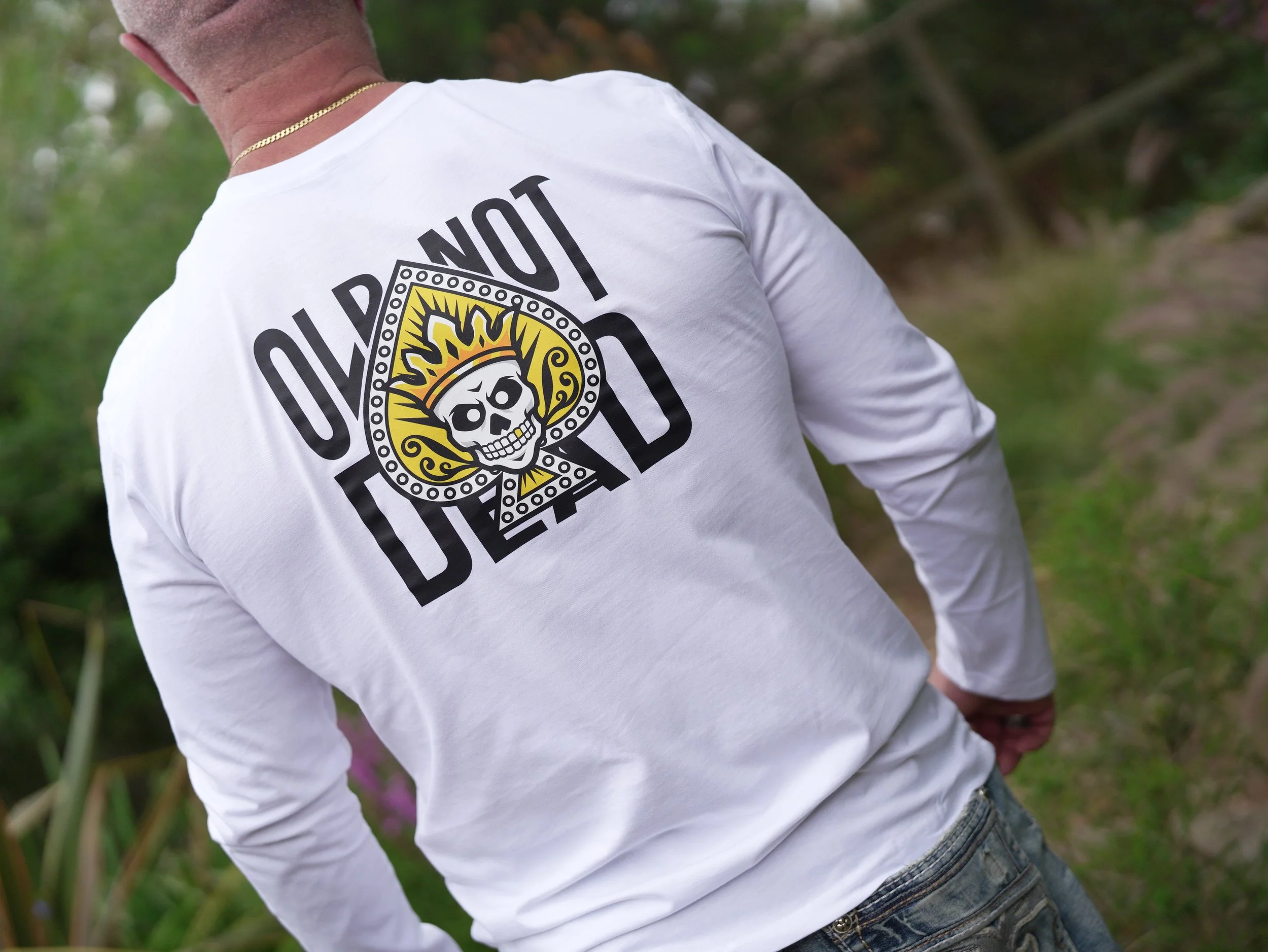 Harley Davidson Gift Ideas - Old Not Dead Ace Of Spades Long Sleeve T Shirt