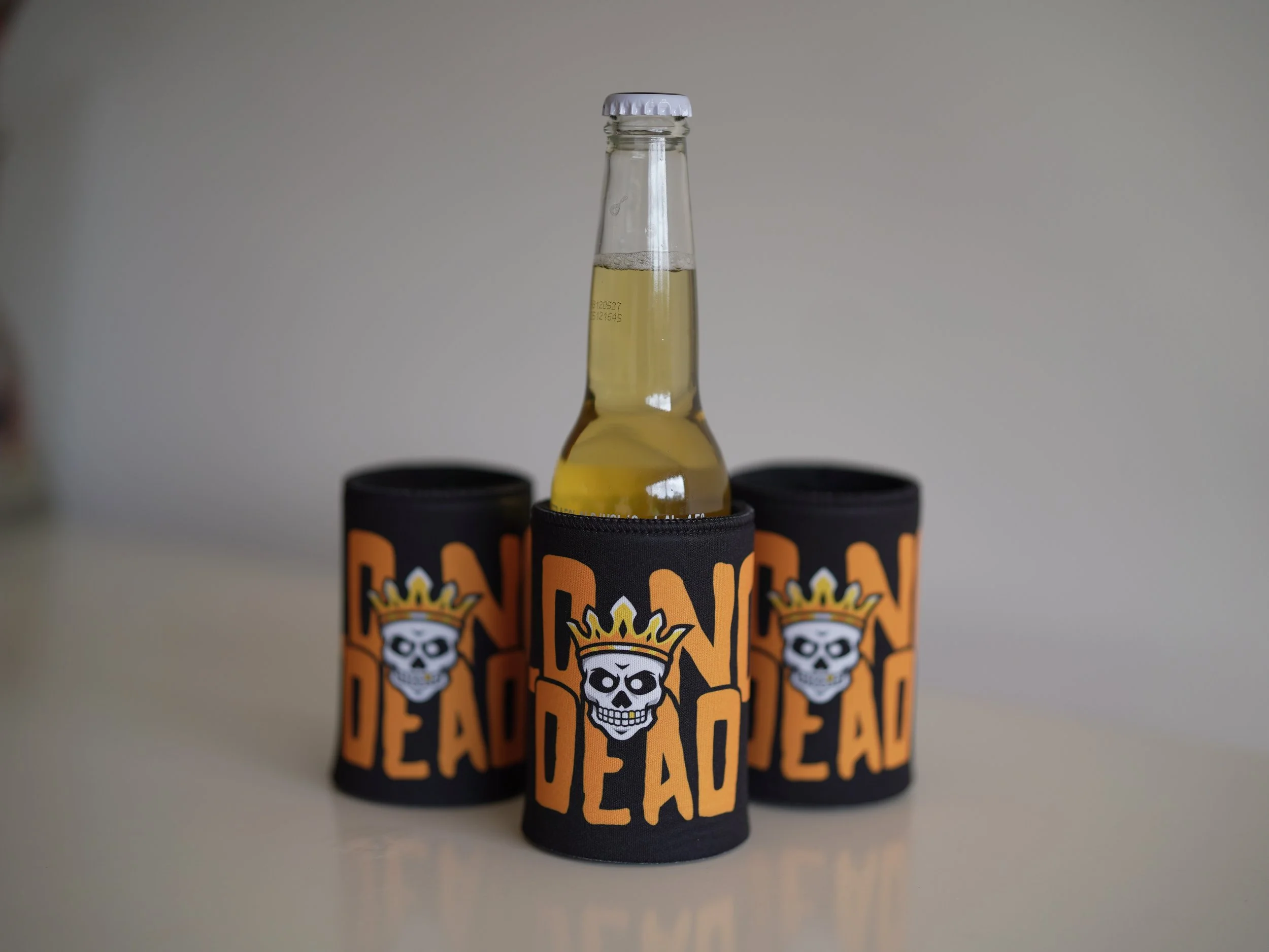 Stubby Holder / Can Cooler - Old Not Dead Script