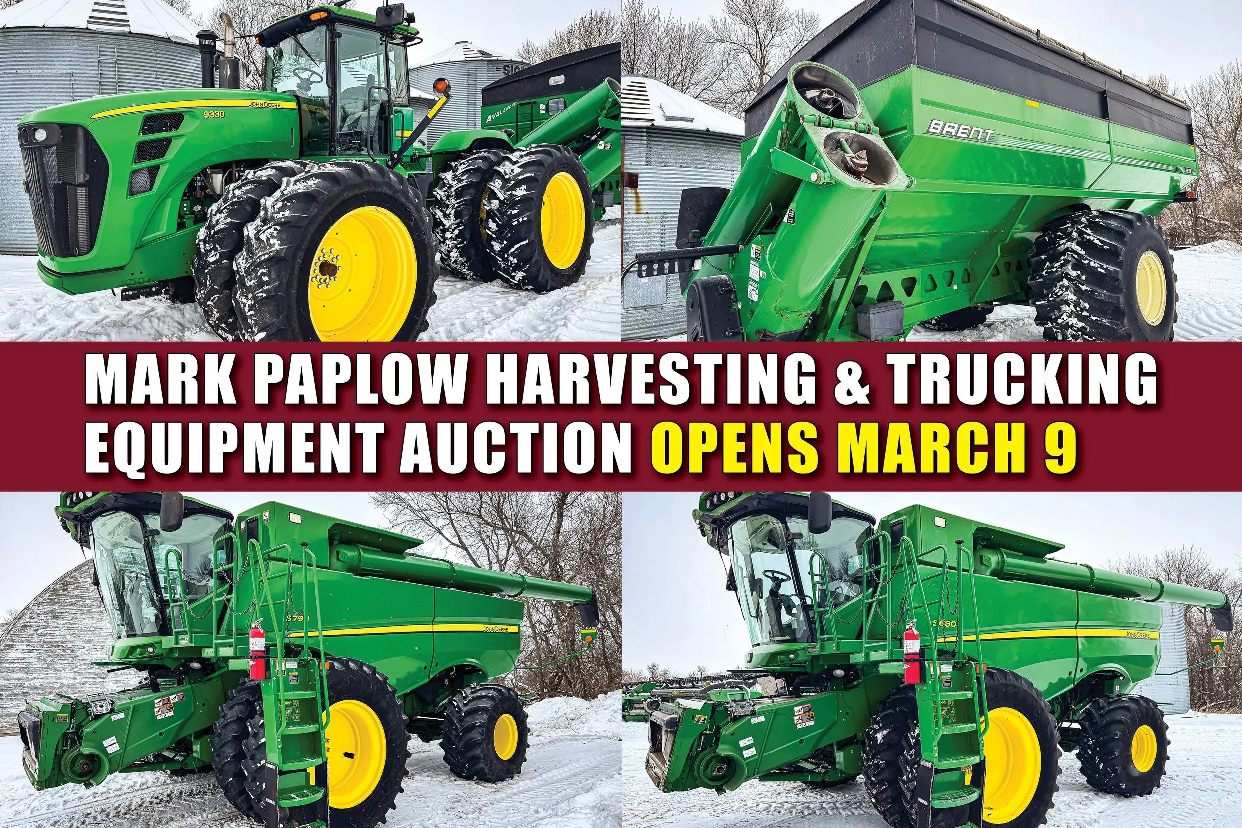 Mark Paplow Harvesting &amp; Trucking Equipment Auction