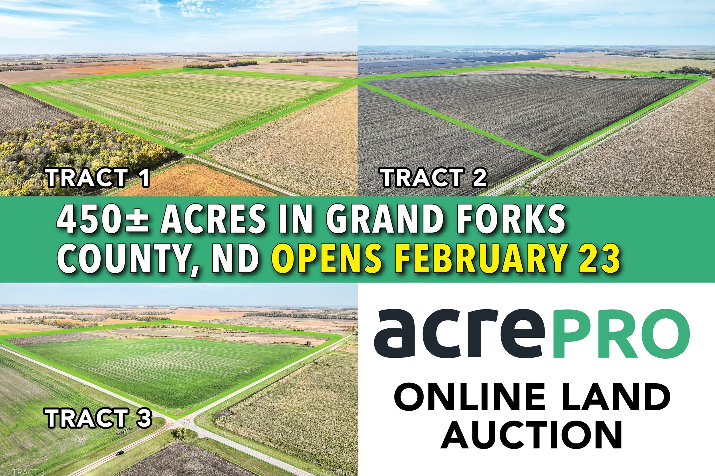 450± Acres in Grand Forks County, ND