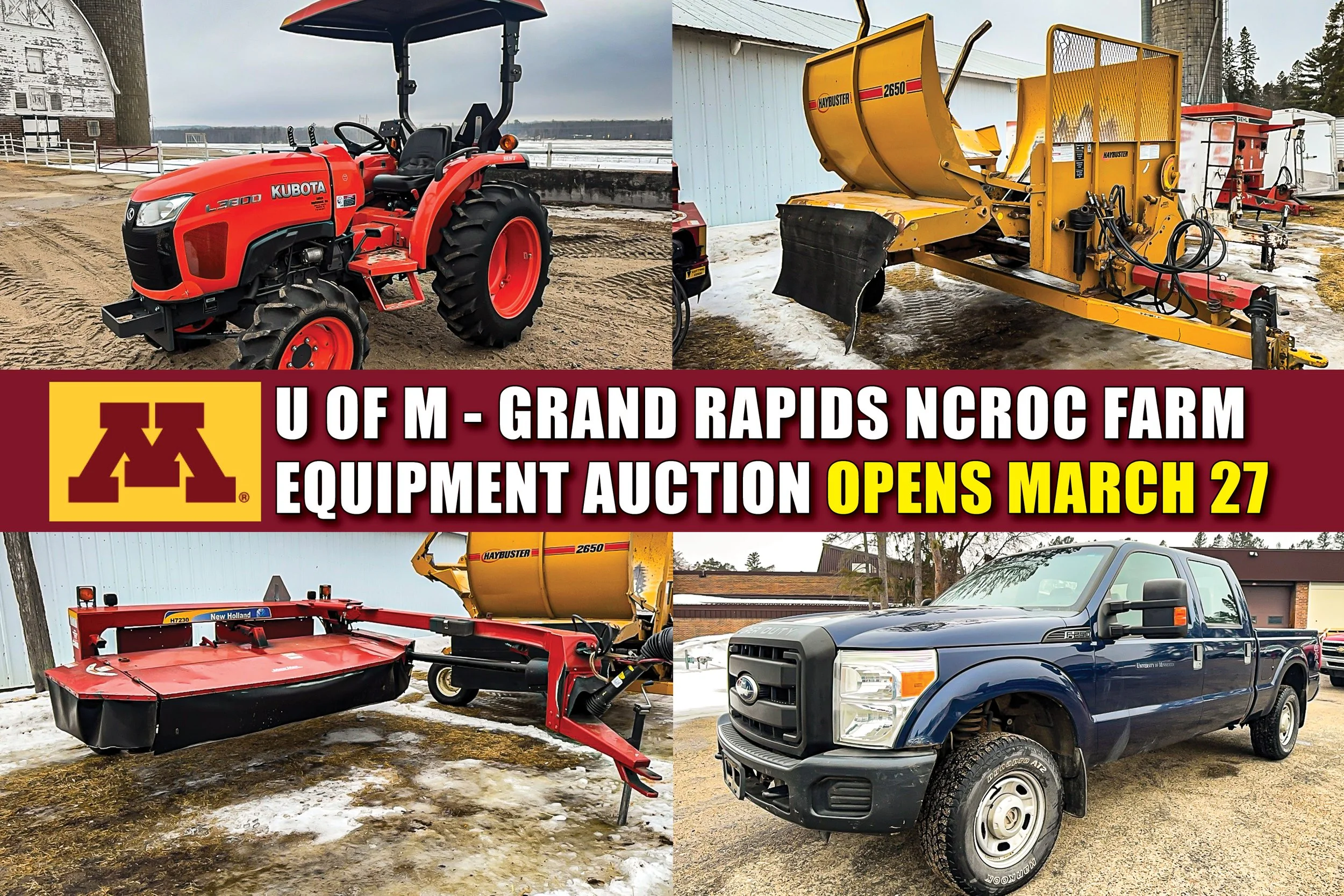 U of M - Grand Rapids NCROC Farm Equipment Auction