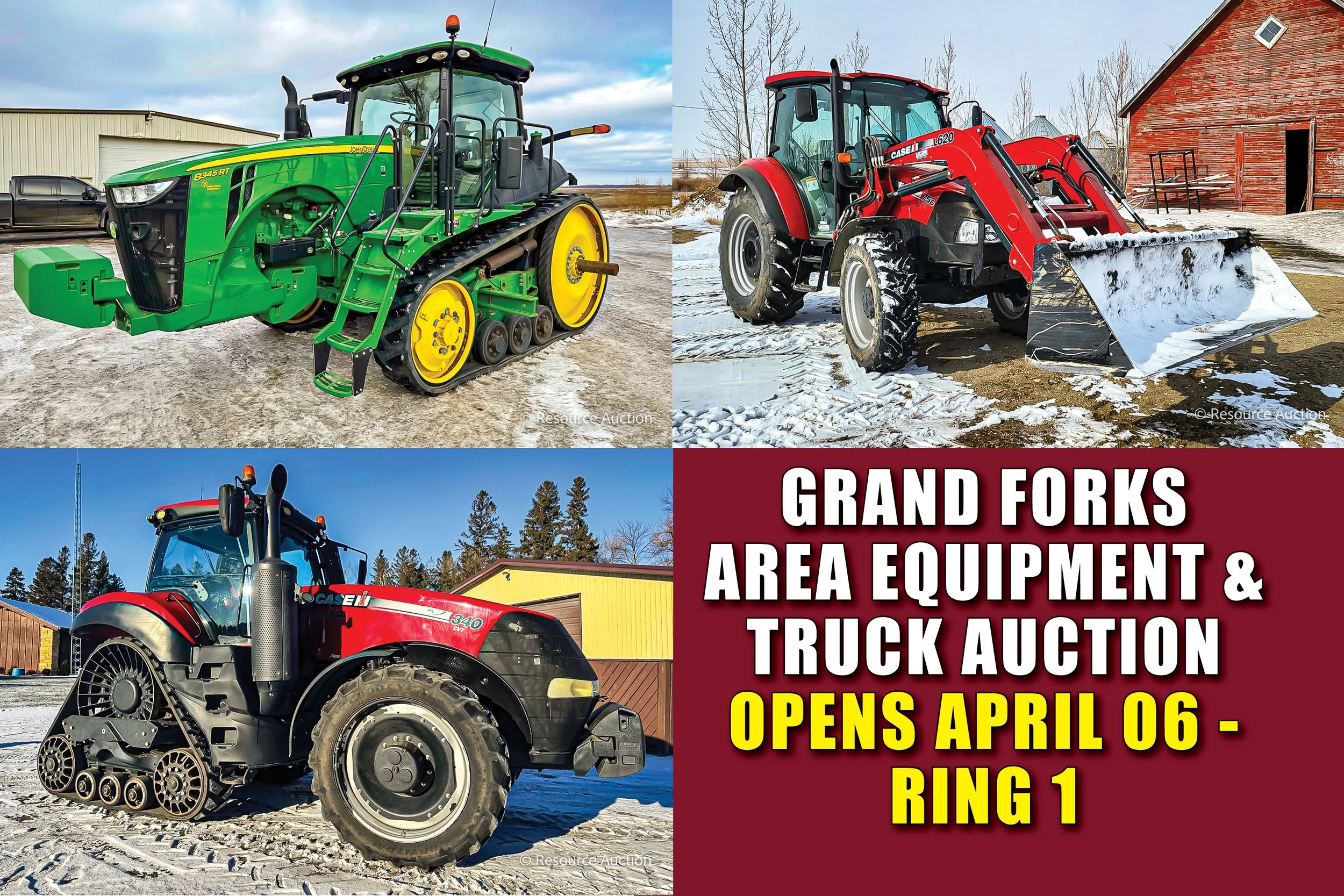 Grand Forks Area Equipment &amp; Truck Auction - April 2026 - Ring 1