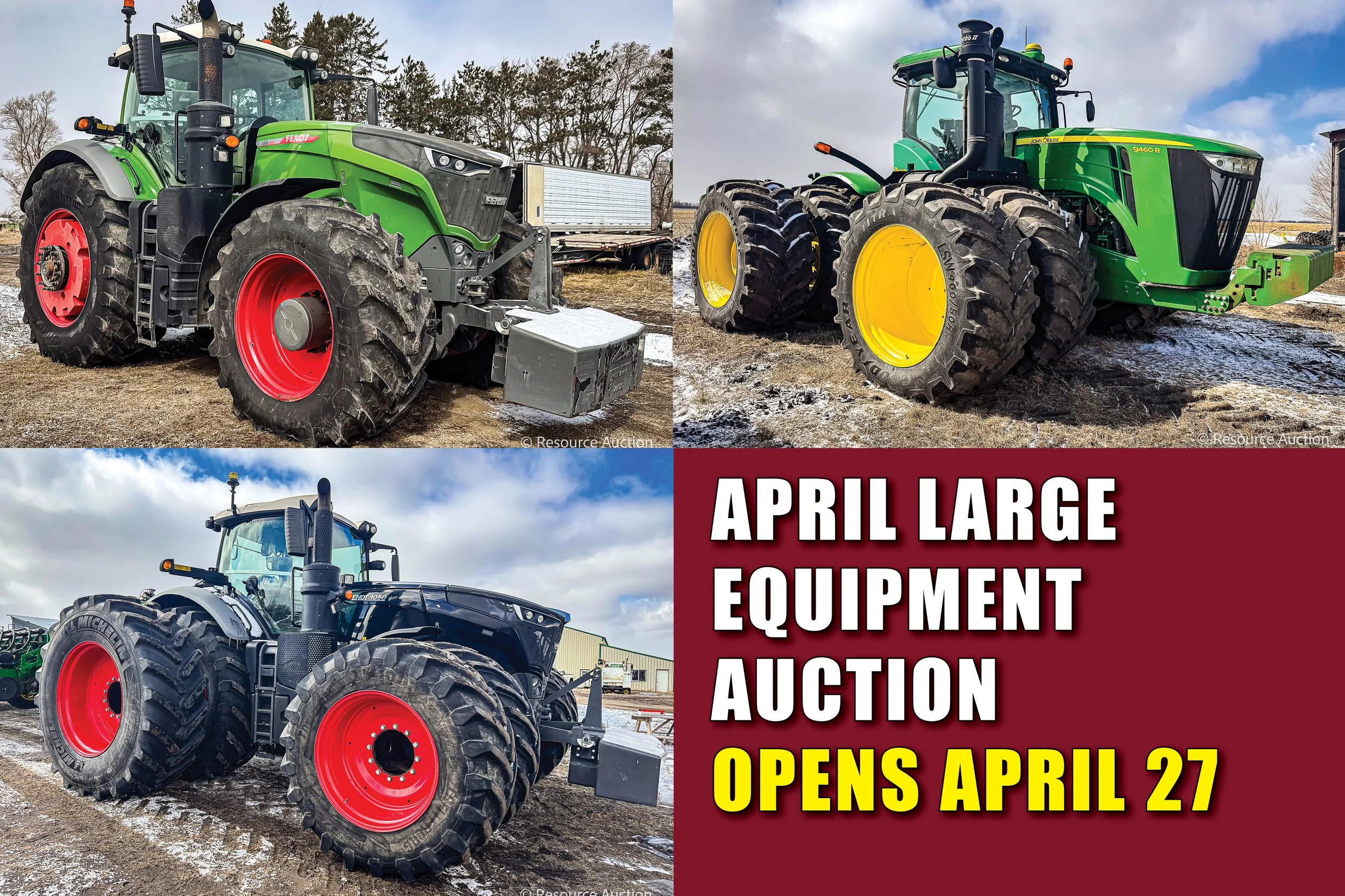 April Large Equipment Auction