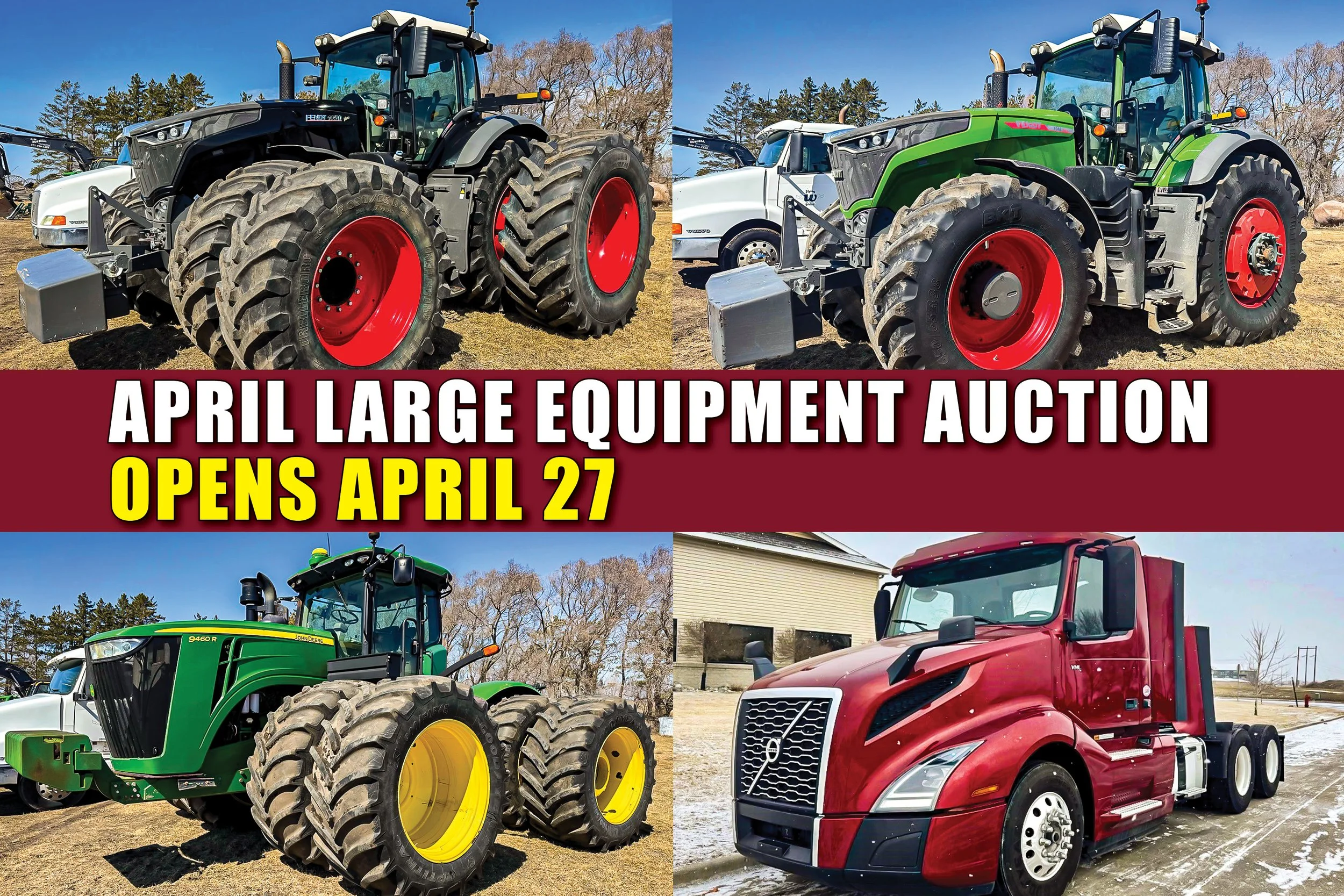 April Large Equipment Auction
