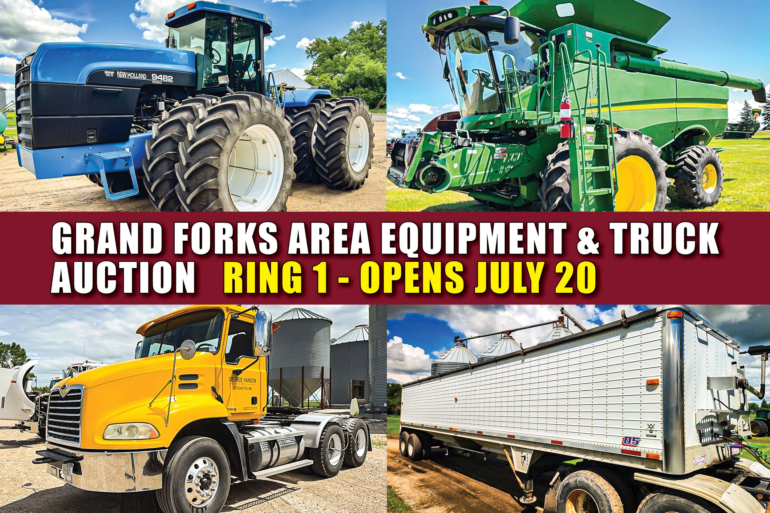 Grand Forks Area Equipment &amp; Truck Auction  - Ring 1