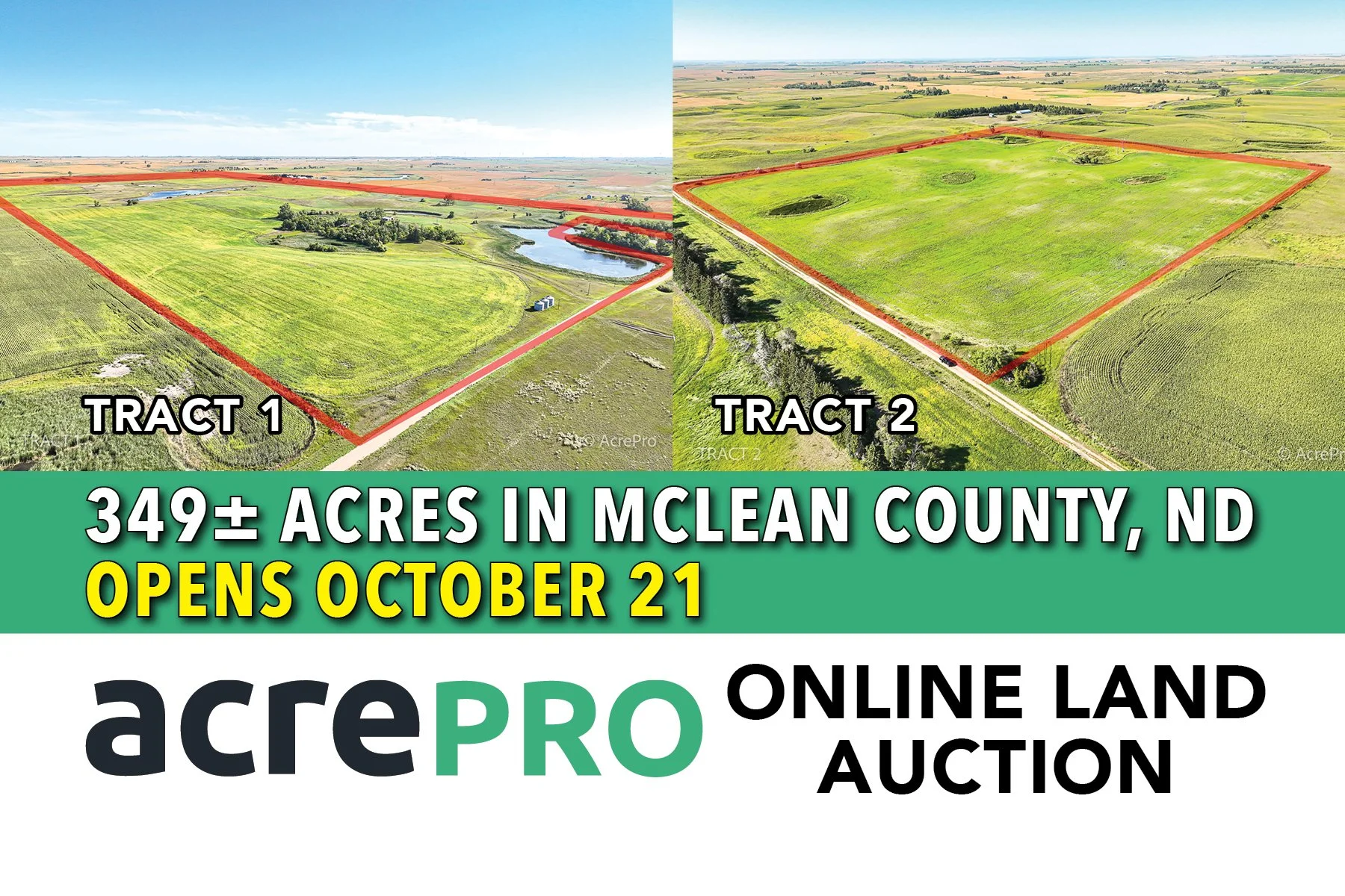 349± Acres in McLean County, ND