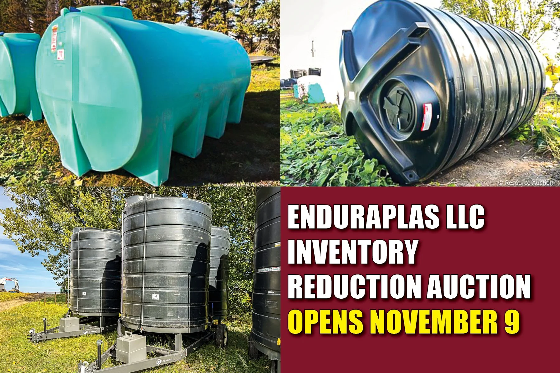 Enduraplas LLC Inventory Reduction Auction