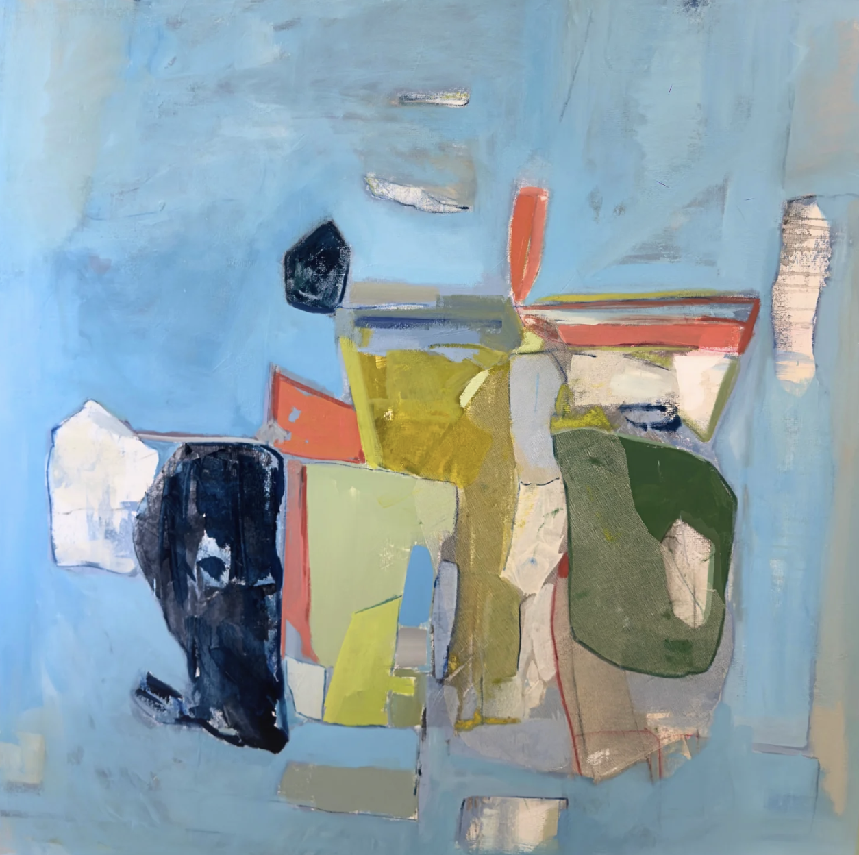 Coral Crescendo | Oil on Canvas, 54 x 54 | Original 2026