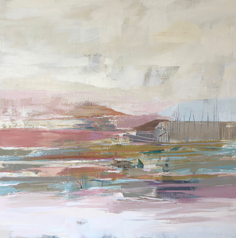 The Quiet between Tides | Oil on Canvas, 48 x 48 | Original 2026