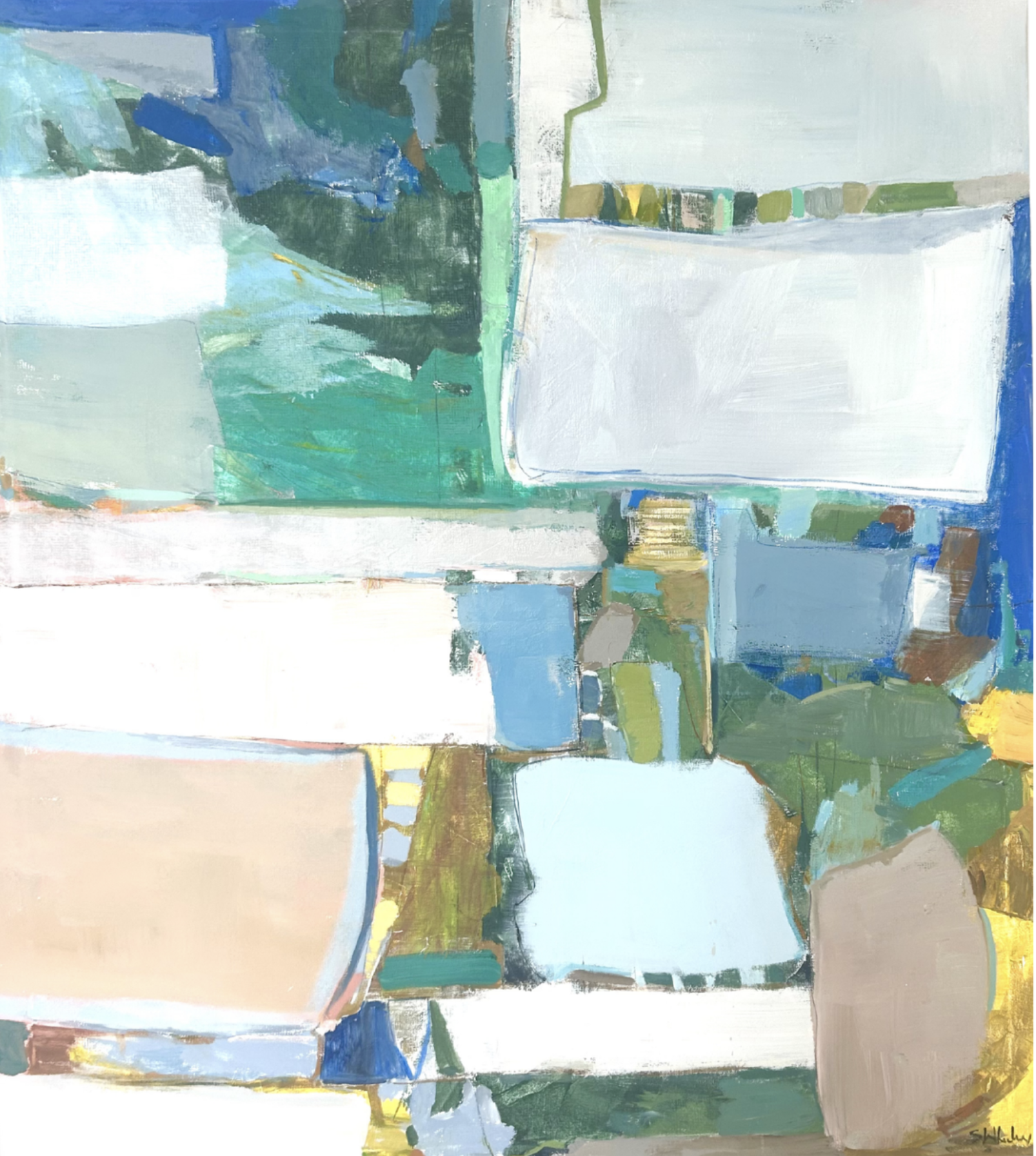 Atmospheric Strata | Oil on Canvas, 48 x 54 | Original 2026