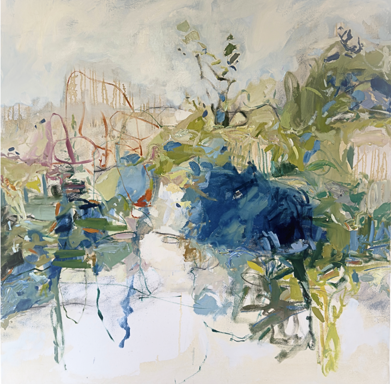 Blooming Harmonies | Oil on Canvas, 54 x 54 | Original 2026