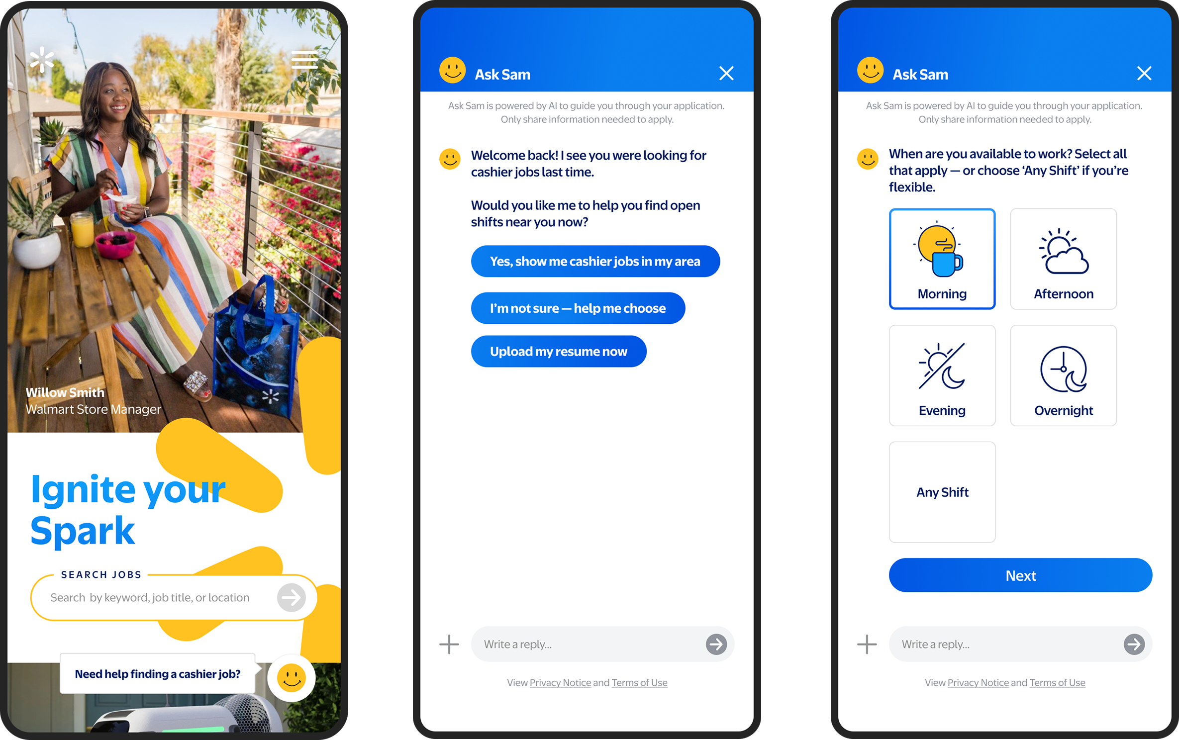 Walmart’s new candidate GenAI experience.