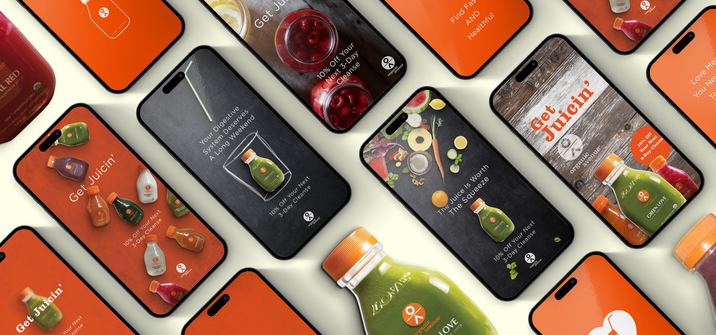 Organic Avenue full brand, marketing, digital campaign and experiences
