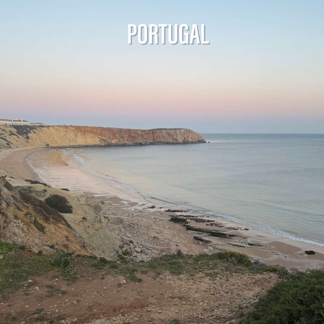 Beach and headland of Sagres, Portugal