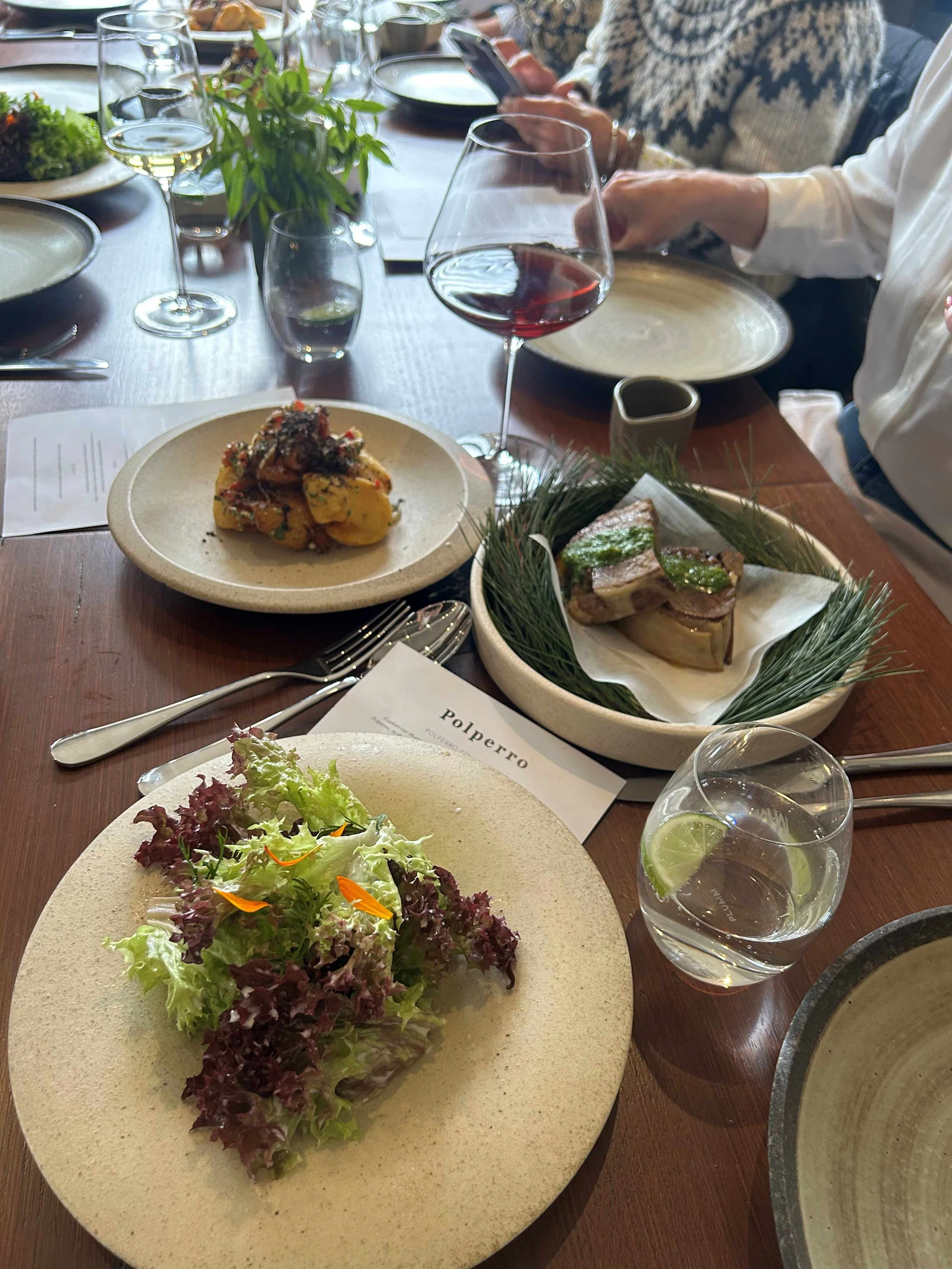 Degustation lunch at Polperro Winery