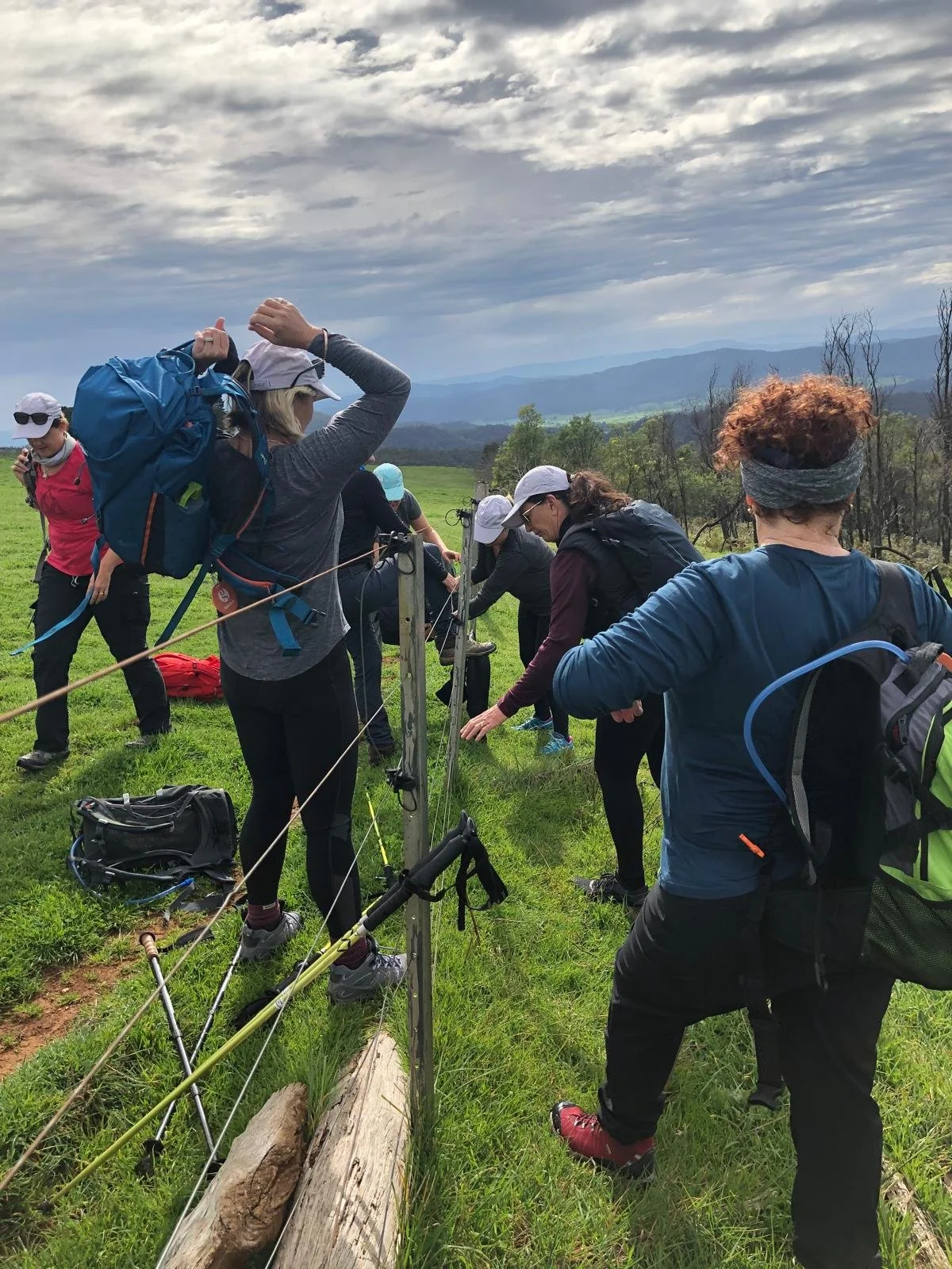 women hiking in the King Valley