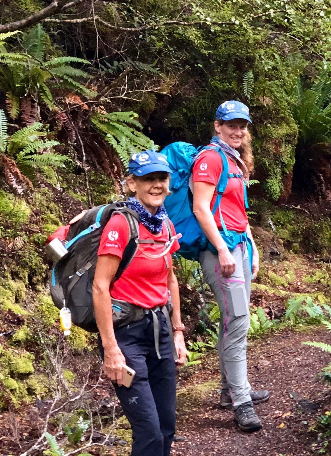 women hiking in new zealand