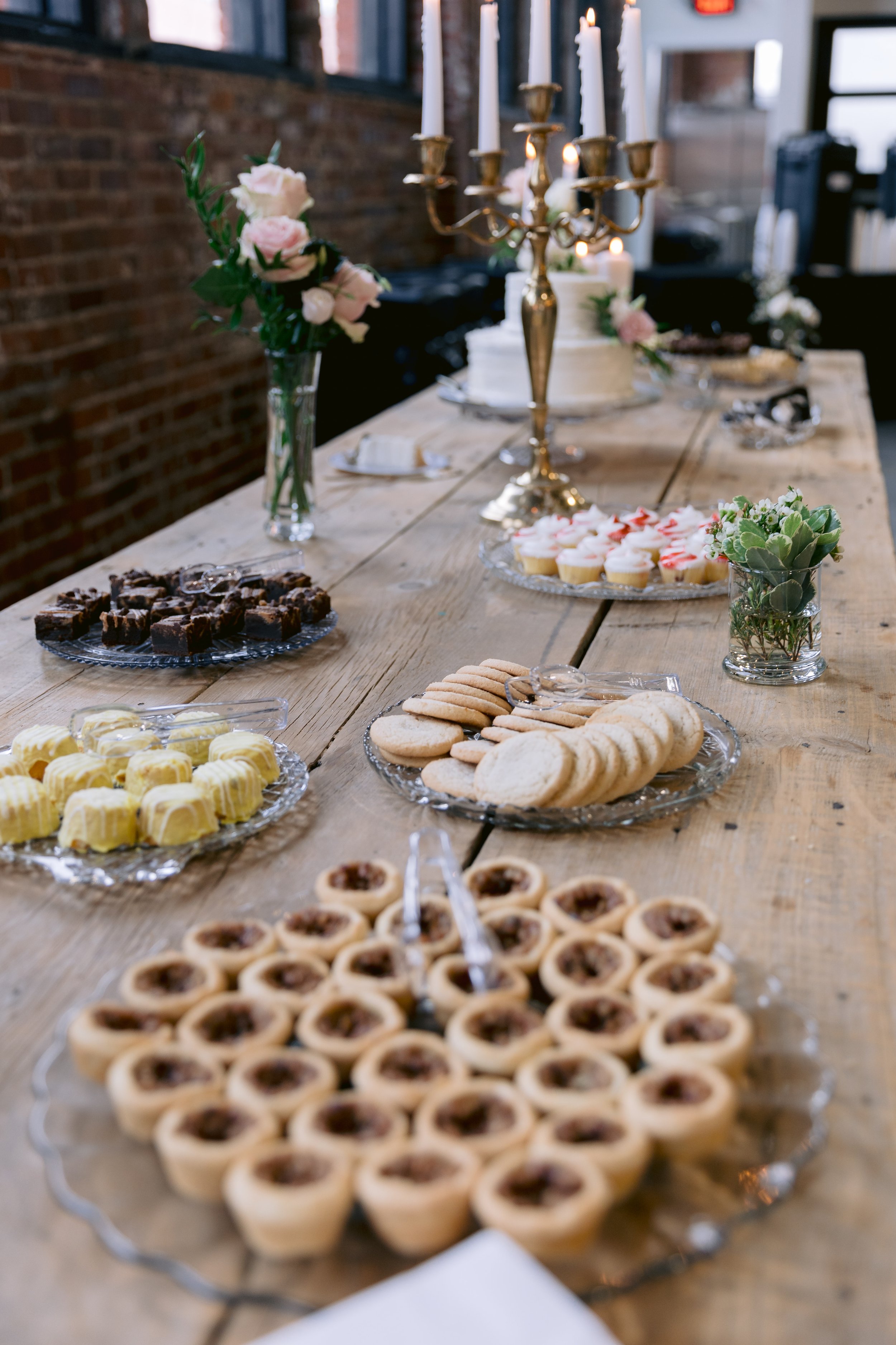 various desserts for a wedding 