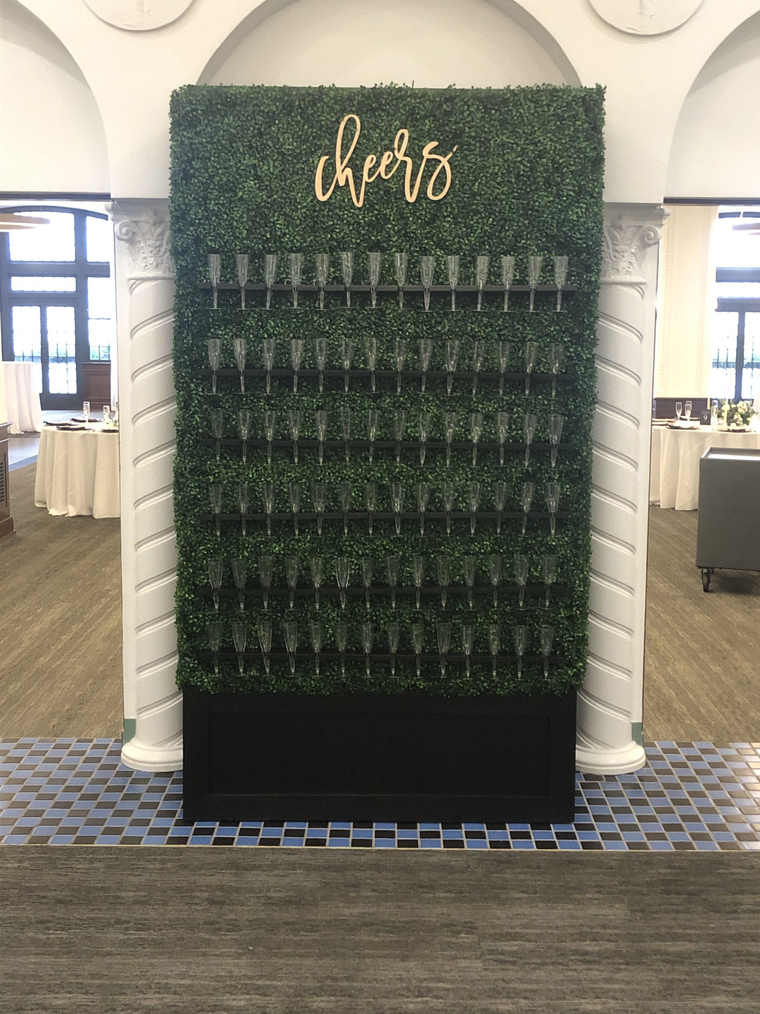 champagne wall 