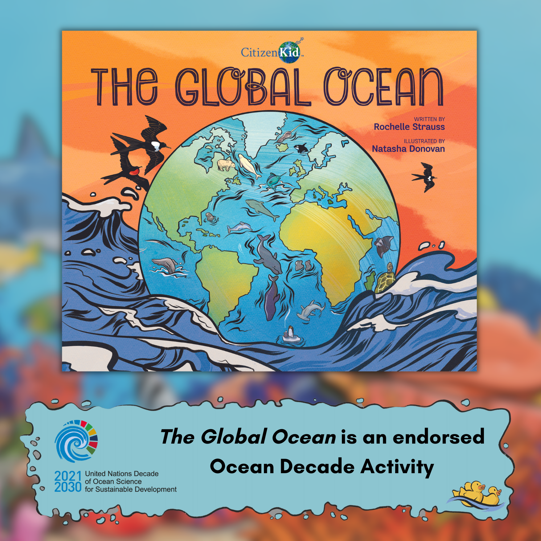 Image of The Global Ocean by Rochelle Strauss with a IOC-UNESCO endorsements for Ocean Decade Activity