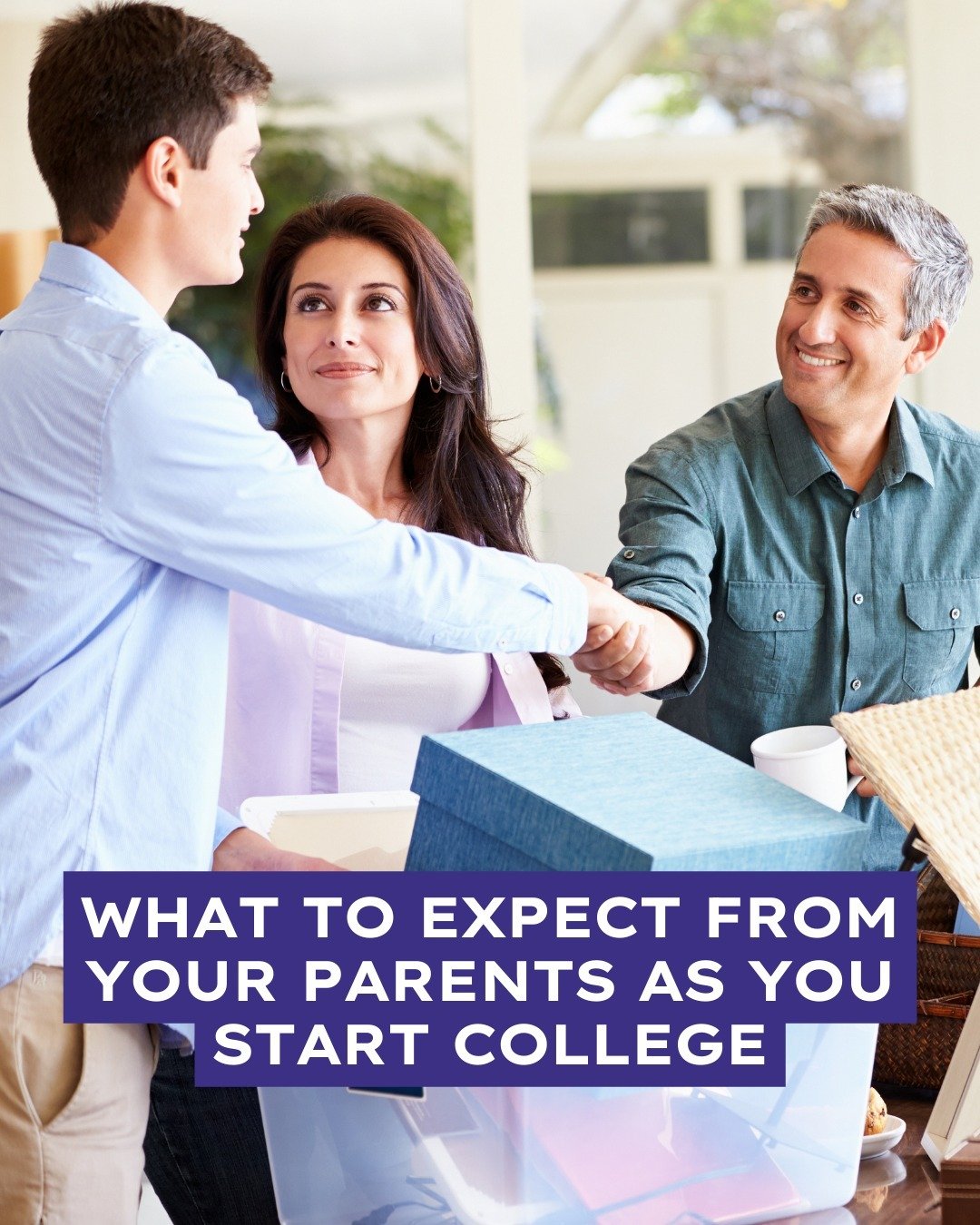 Moving out is exciting, scary, and nerve-wracking - all at the same time! 

It&rsquo;s called the college "transition" for a reason - because you&rsquo;re changing from a kid to an adult. 🎓🏠

Keep in mind this is new for your parents too!