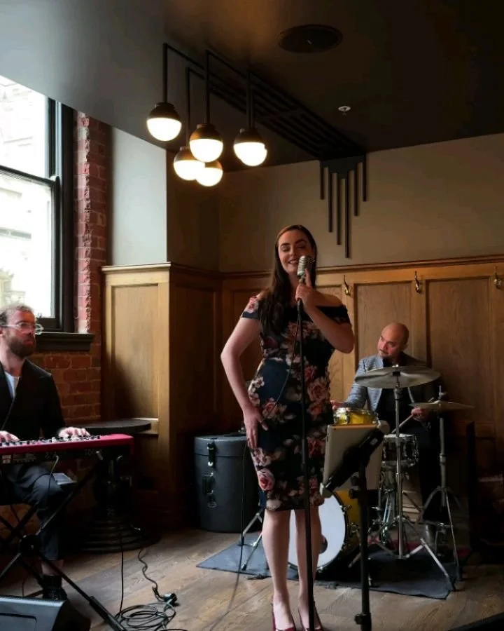 Sunday afternoons at Angus, looks a little like: roast beef with all the trimmings, Yorkshire puddings, bottles passed around, live jazz from 1:30pm. 

Tables are available for lunch this Sunday from 12-4pm.