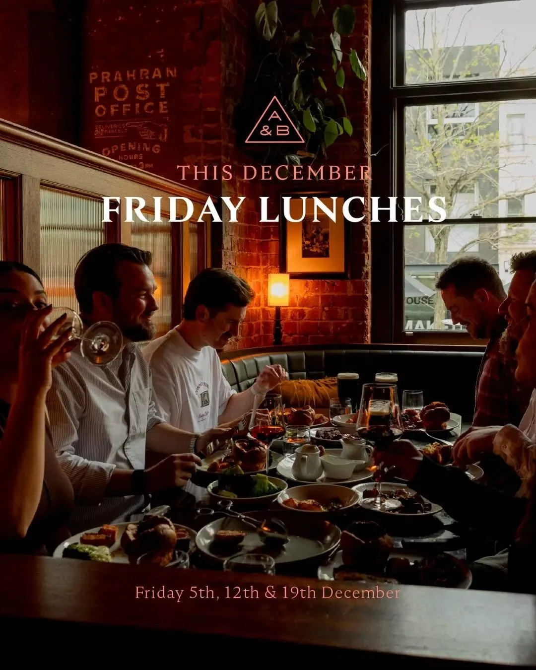 Friday lunches at Angus &amp; Bon. We're open for lunch on the 5th, 12th, and 19th of December&mdash;perfect timing for those end-of-year team lunches, client thank-yous, or just a long boozy Friday before Christmas hits.&nbsp;

Our full menu will be