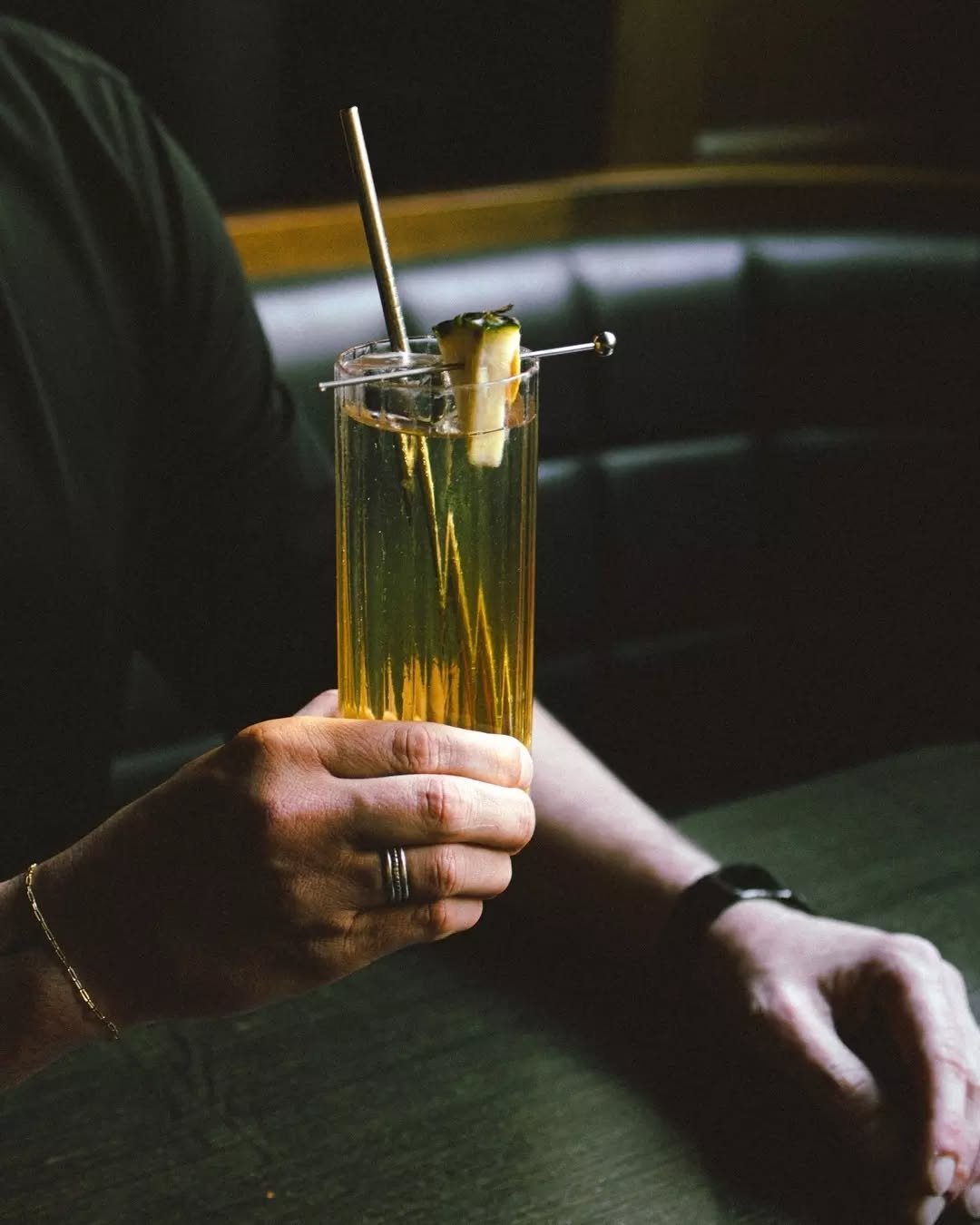 From our new cocktail menu.
Grilled pineapple, fresh lemon, Mediterranean tonic - a G&amp;T crafted with depth, balance, and a sense of season.