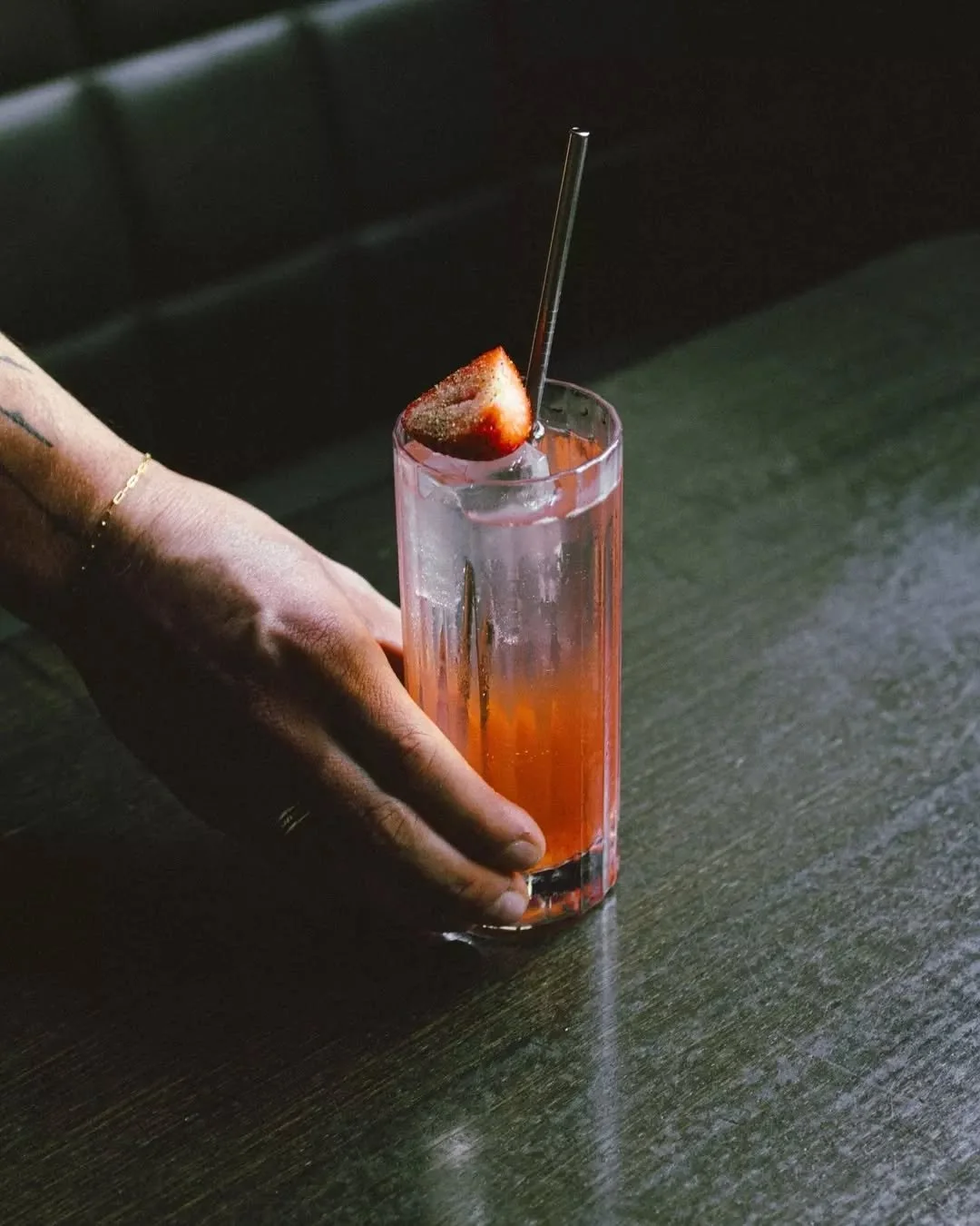 A new chapter on our cocktail list.
Strawberry Pepper Highball. Fresh strawberry, gentle spice, a long, elegant pour - designed for warm evenings and unhurried sips