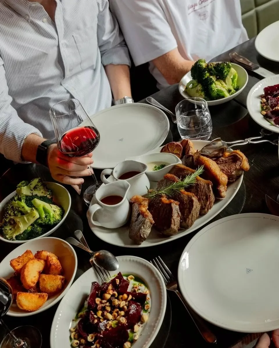 The Sunday Roast. 

Sirloin, duck fat potatoes, yorkshire pudding, seasonal greens.

Best shared. Bring someone worth sitting across from.

Reserve your table, we sell out.