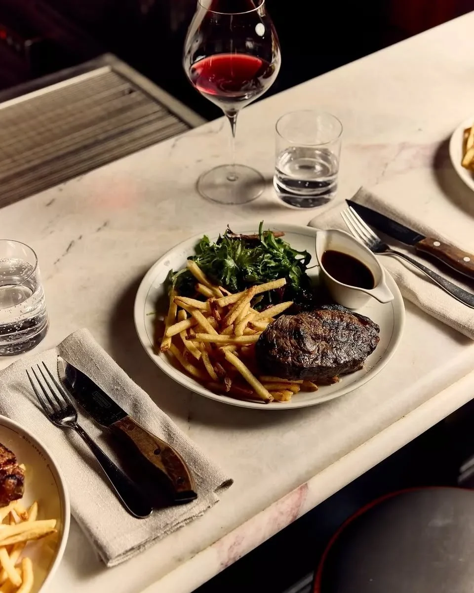 Tuesday night. The one worth making plans for.

Steak frites &mdash; our 250g porterhouse, fries, salad, beef jus. $39.

Bookings recommended. Walk-ins welcome.

Reserve your table via the link in bio.