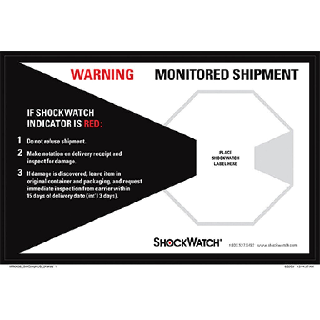 Shockwatch Companion Labels