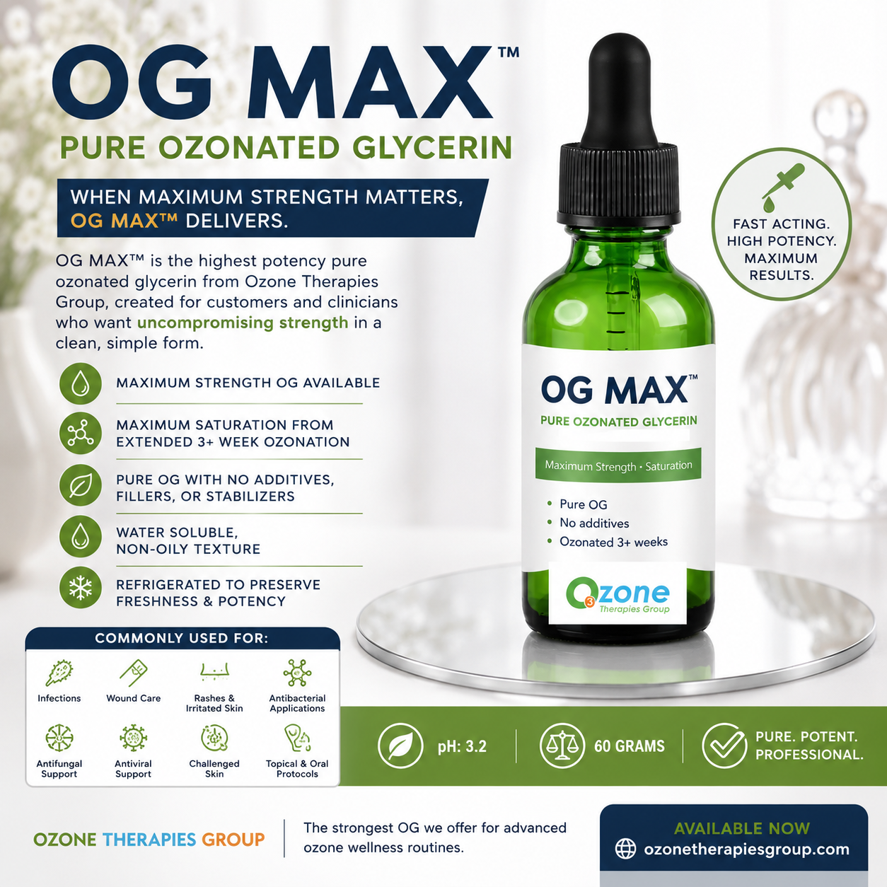 OG MAX™: The Ultimate High-Potency Ozonated Glycerin for Advanced Ozone Wellness Protocols
