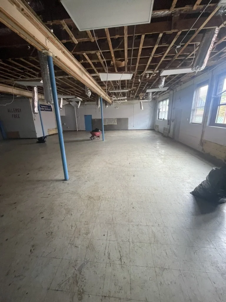 Asbestos floortile in cafeteria removed by A1 Abatement LLC