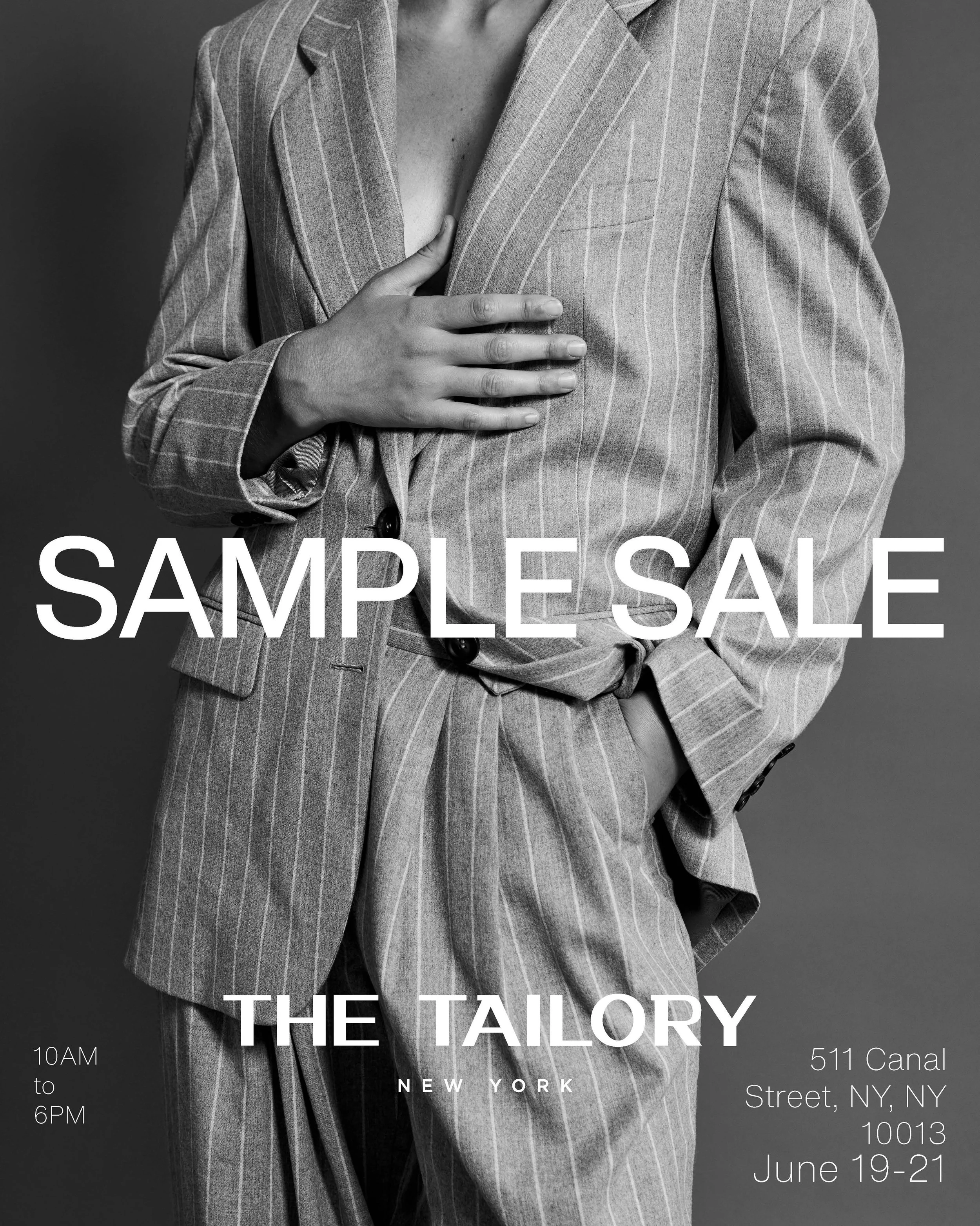 The Tailory New York Sample Sale Posters